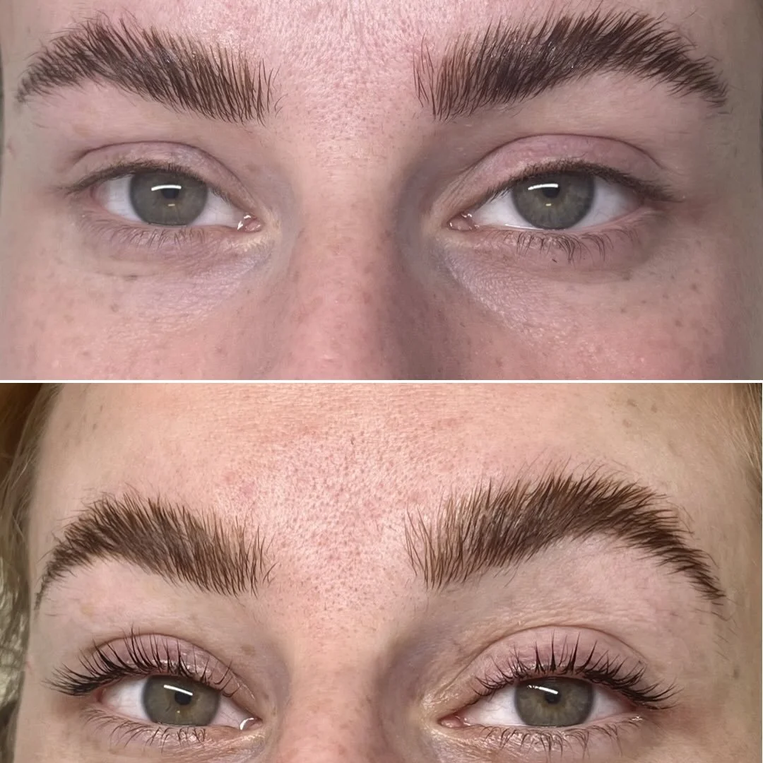 Wake up and go! ✨ Lash Lift + Tint = darker, longer-looking lashes with zero mascara. 🤍
