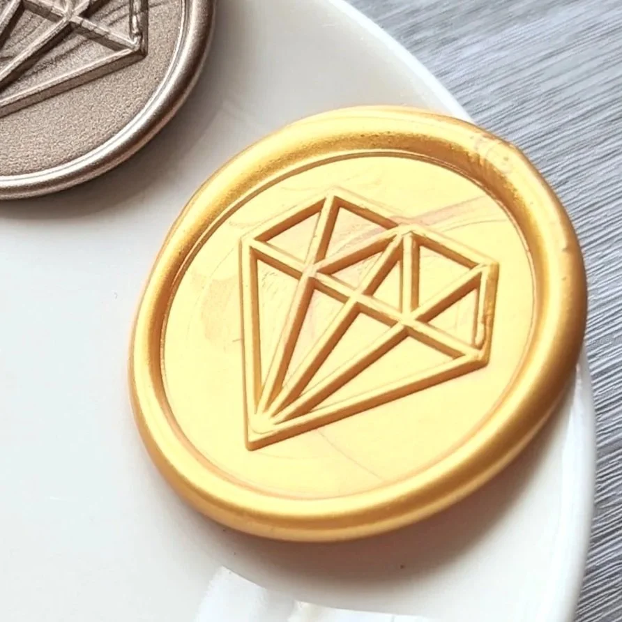 Diamond Handmade Self- Adhesive Wax Seals
