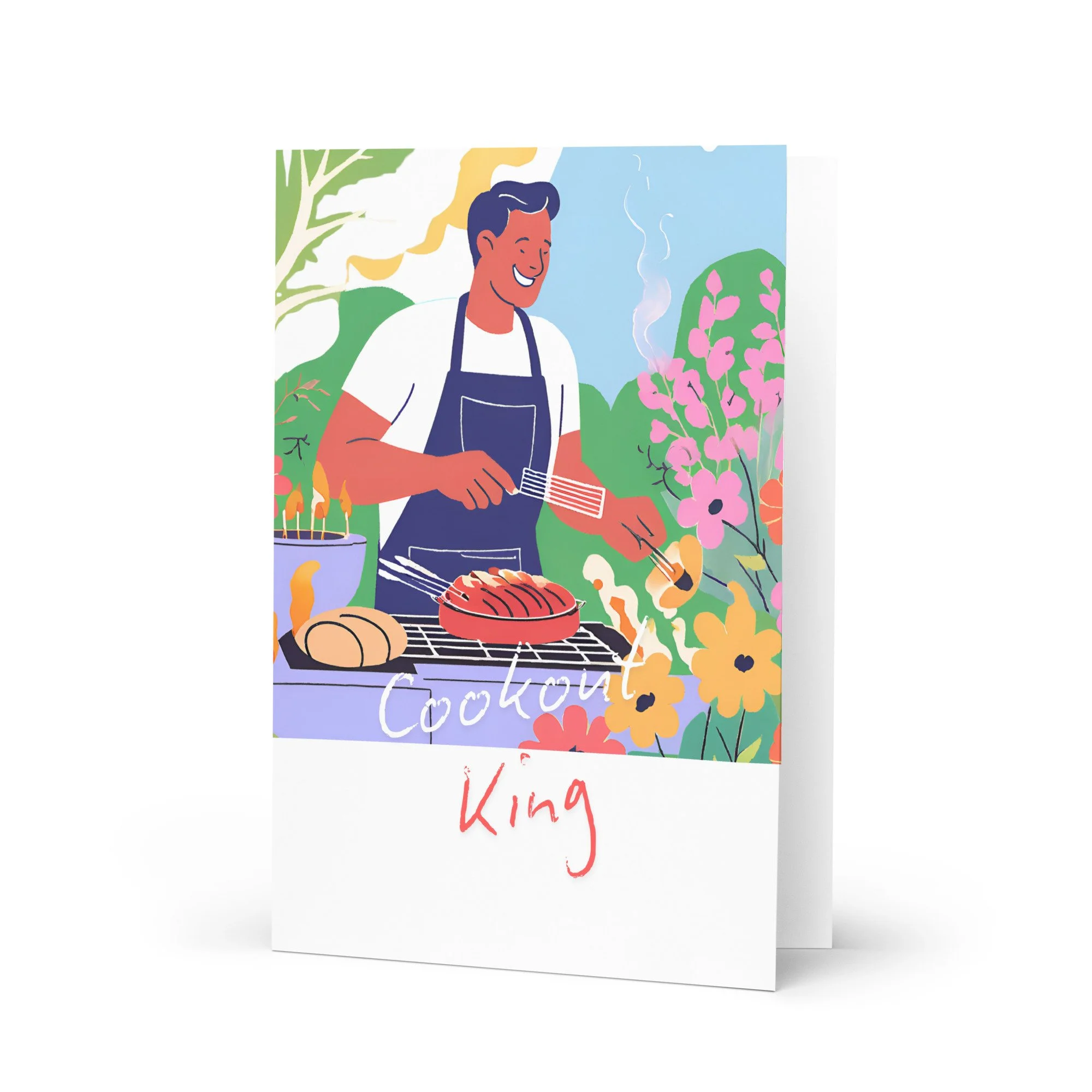 Cookout King - Greeting Card