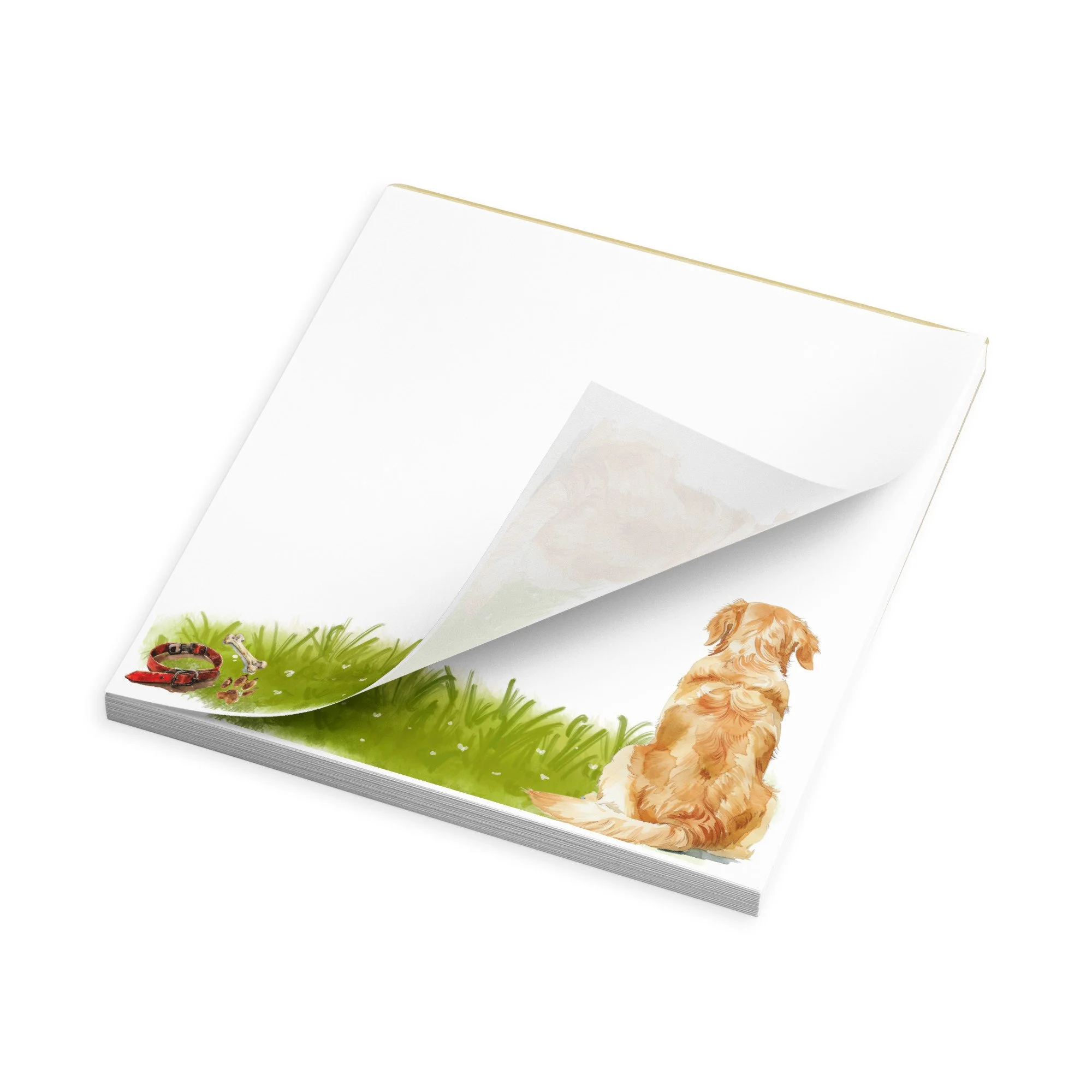 Watercolor Golden Retriever Notepad