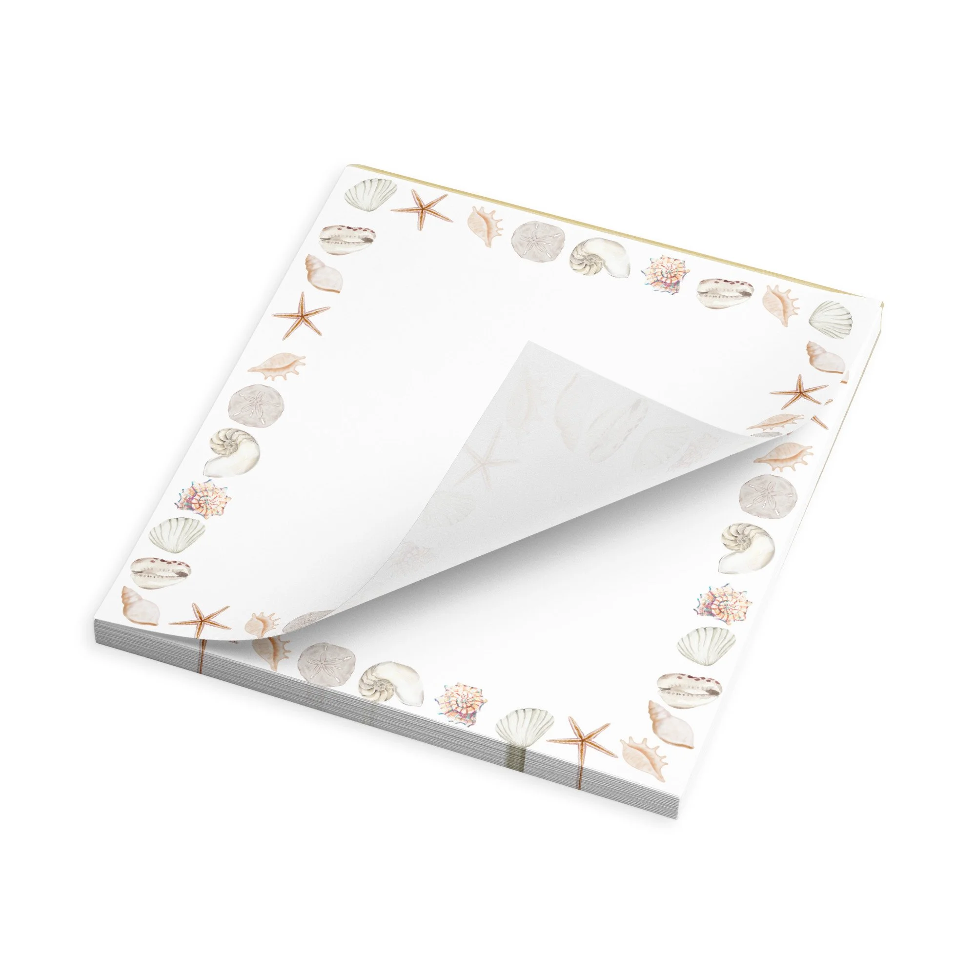 Watercolor Seashells Notepad