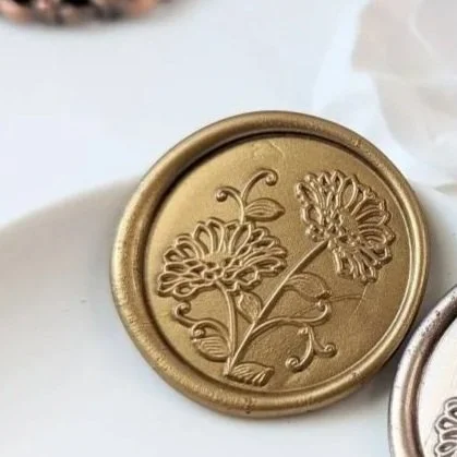 Calendula- Handmade Self-Adhesive Wax Seals