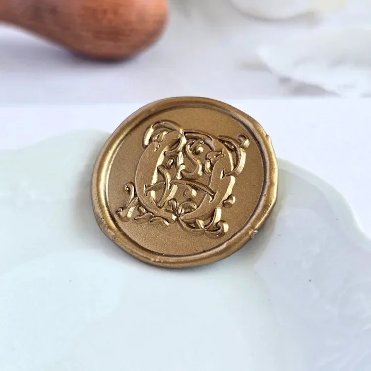 Storybook Monogram( A-Z) Handmade Self- Adhesive Wax Seals