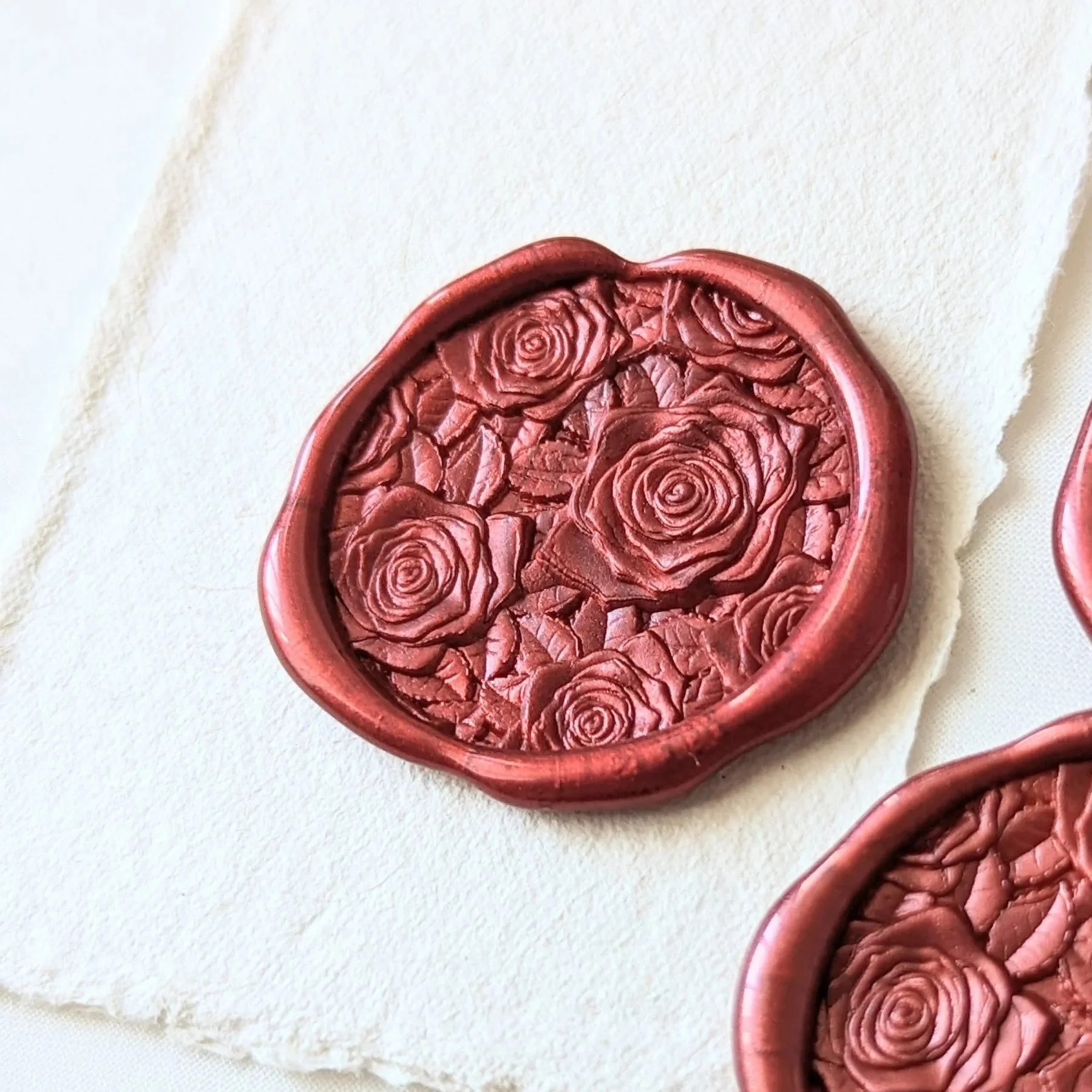 Rosalie-  Handmade Self- Adhesive Wax Seals