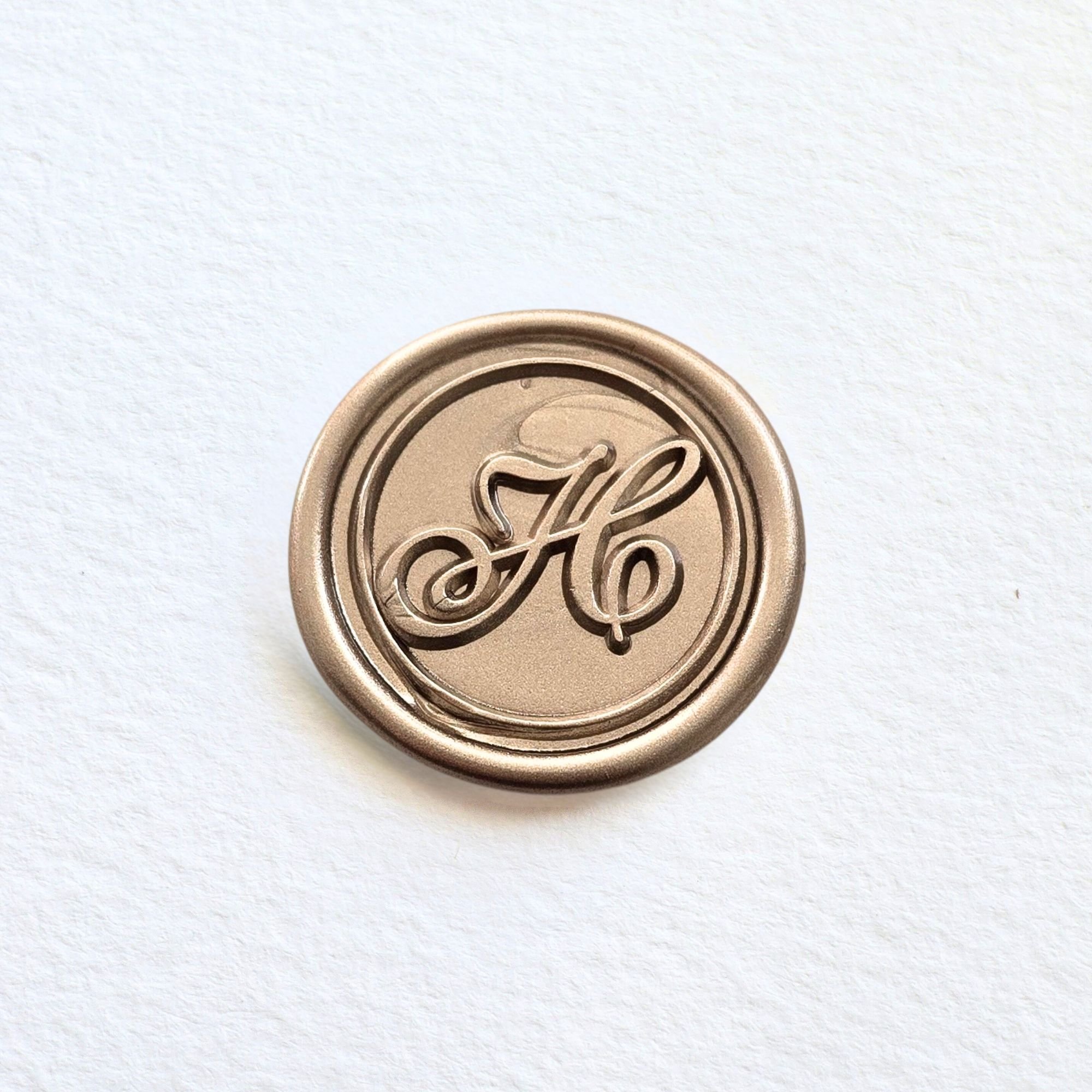 Traditional Script Monogram( A-Z) Handmade Self- Adhesive Wax Seals