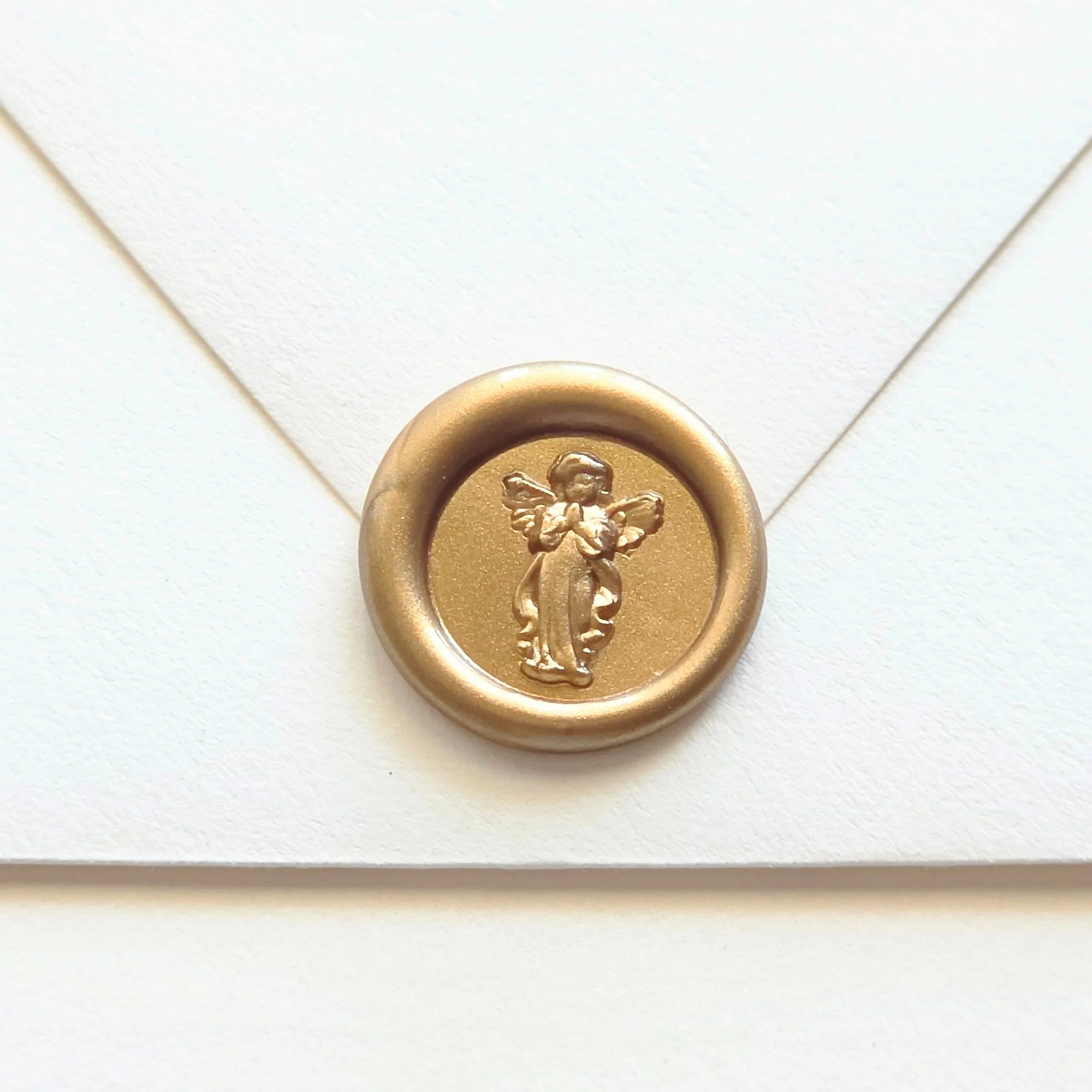 Mini Angel- Handmade Self-Adhesive Wax Seals