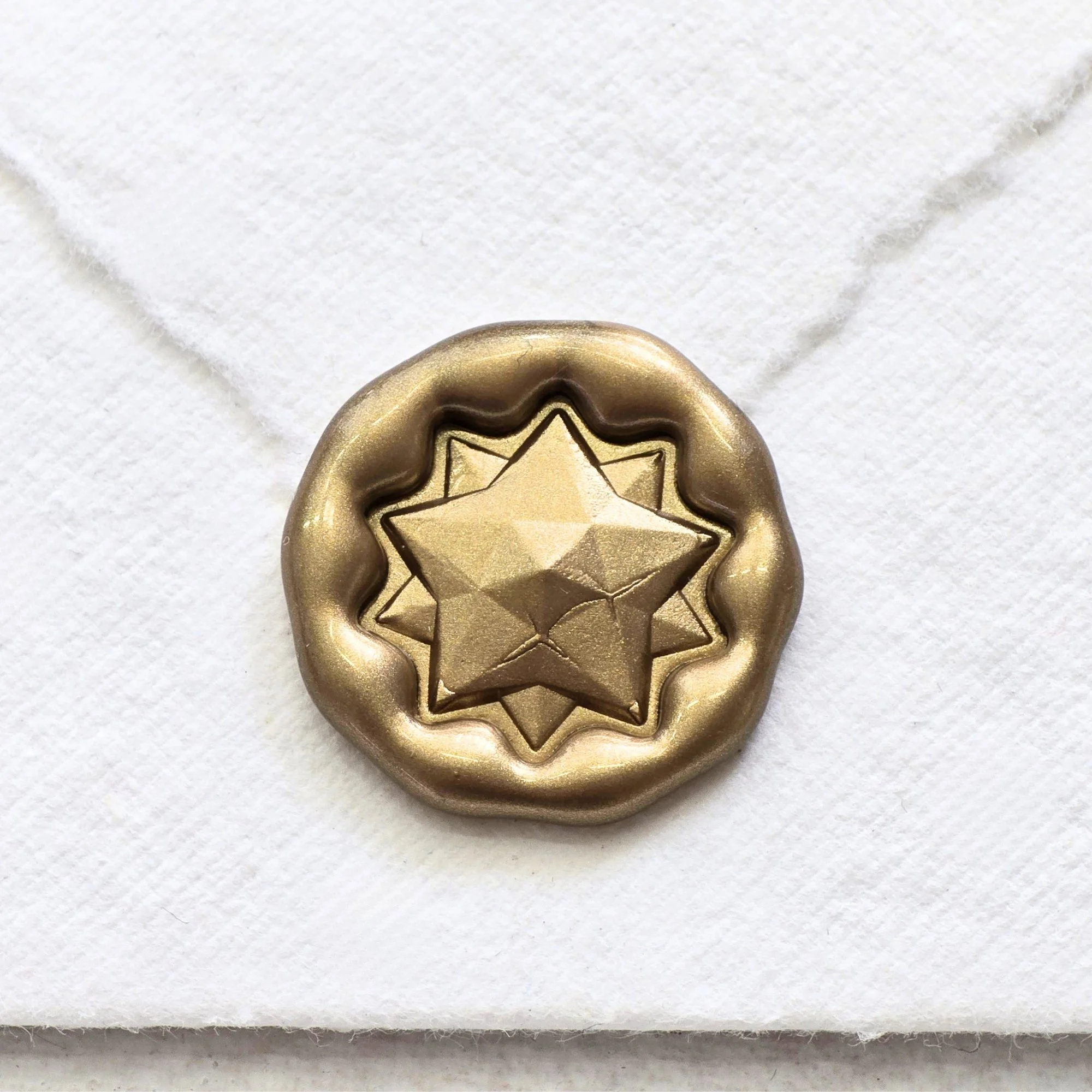 Star Bow- Handmade Self- Adhesive Wax Seals