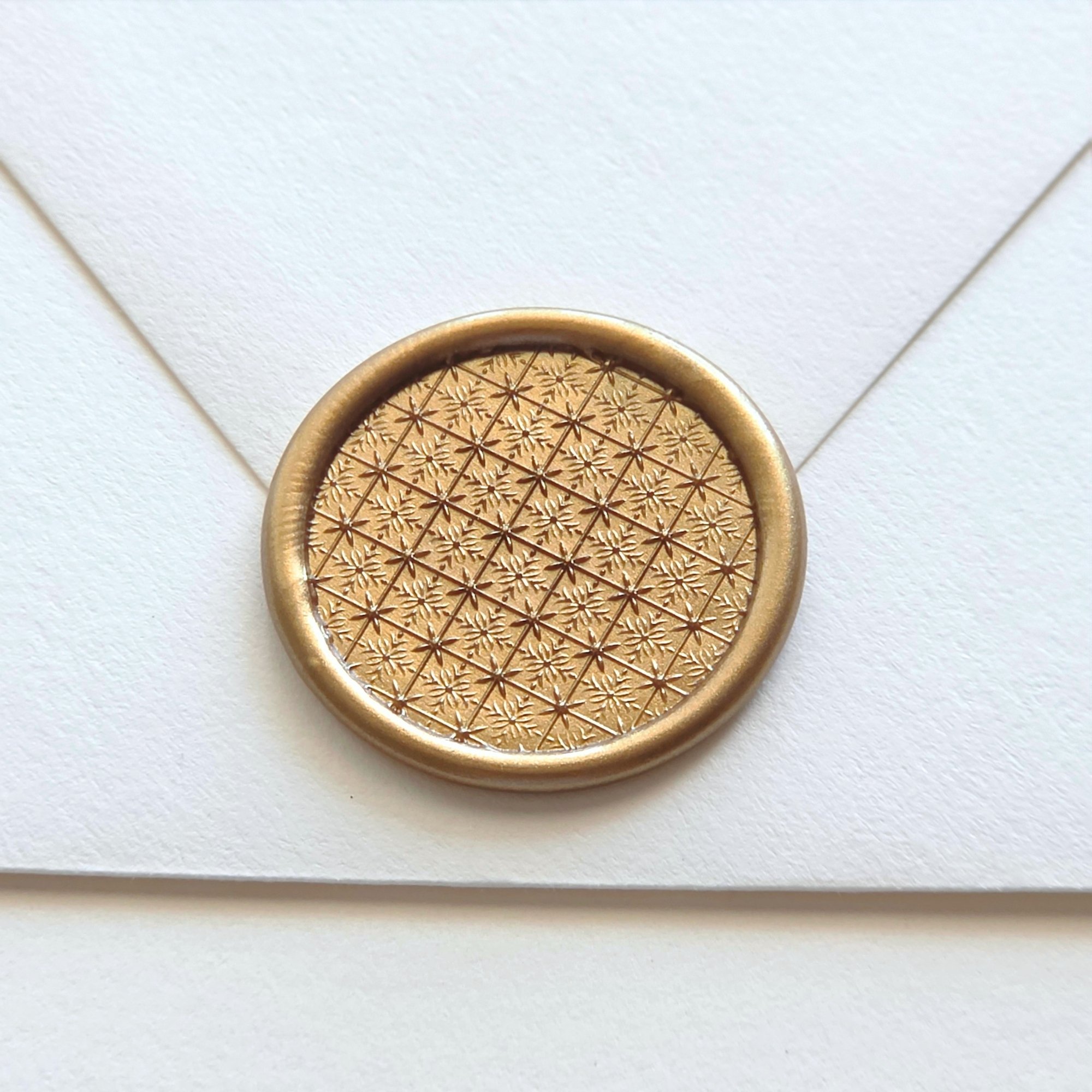 Starburst Pattern- Handmade Self-adhesive Wax Seals