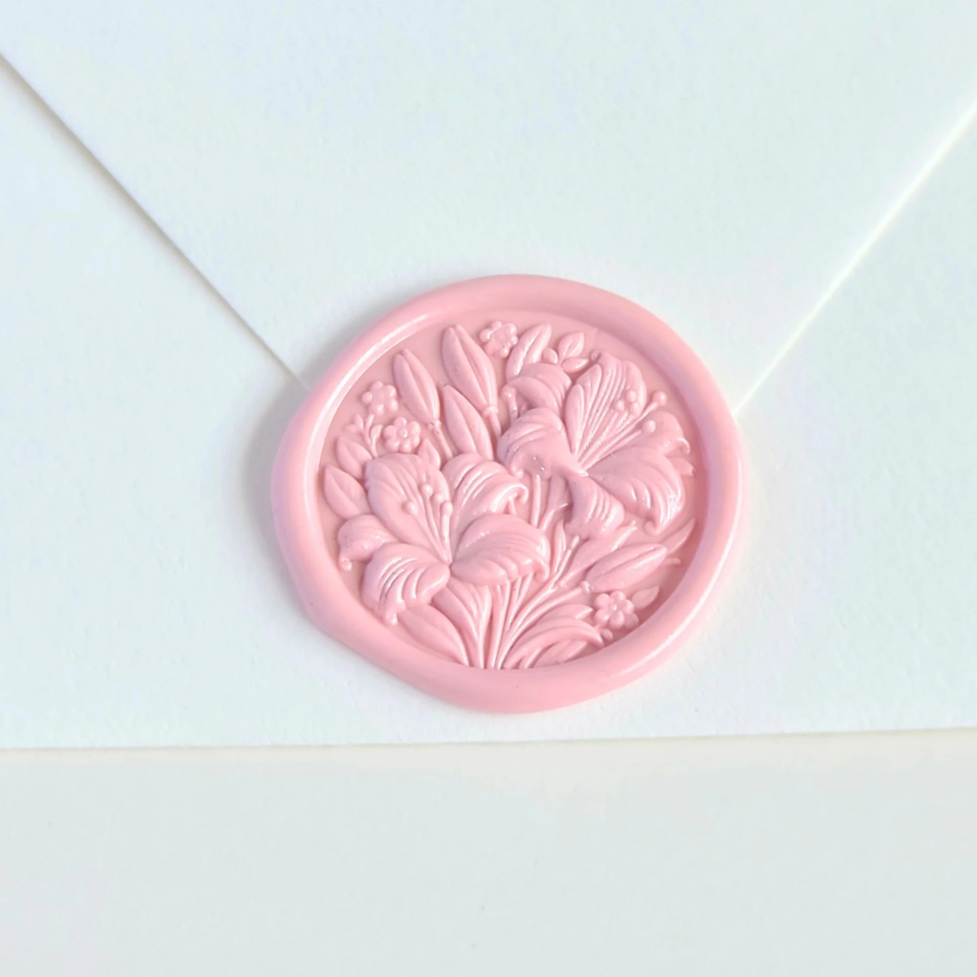 Stargazer Lily Bouquet- Handmade Self-Adhesive Wax Seals
