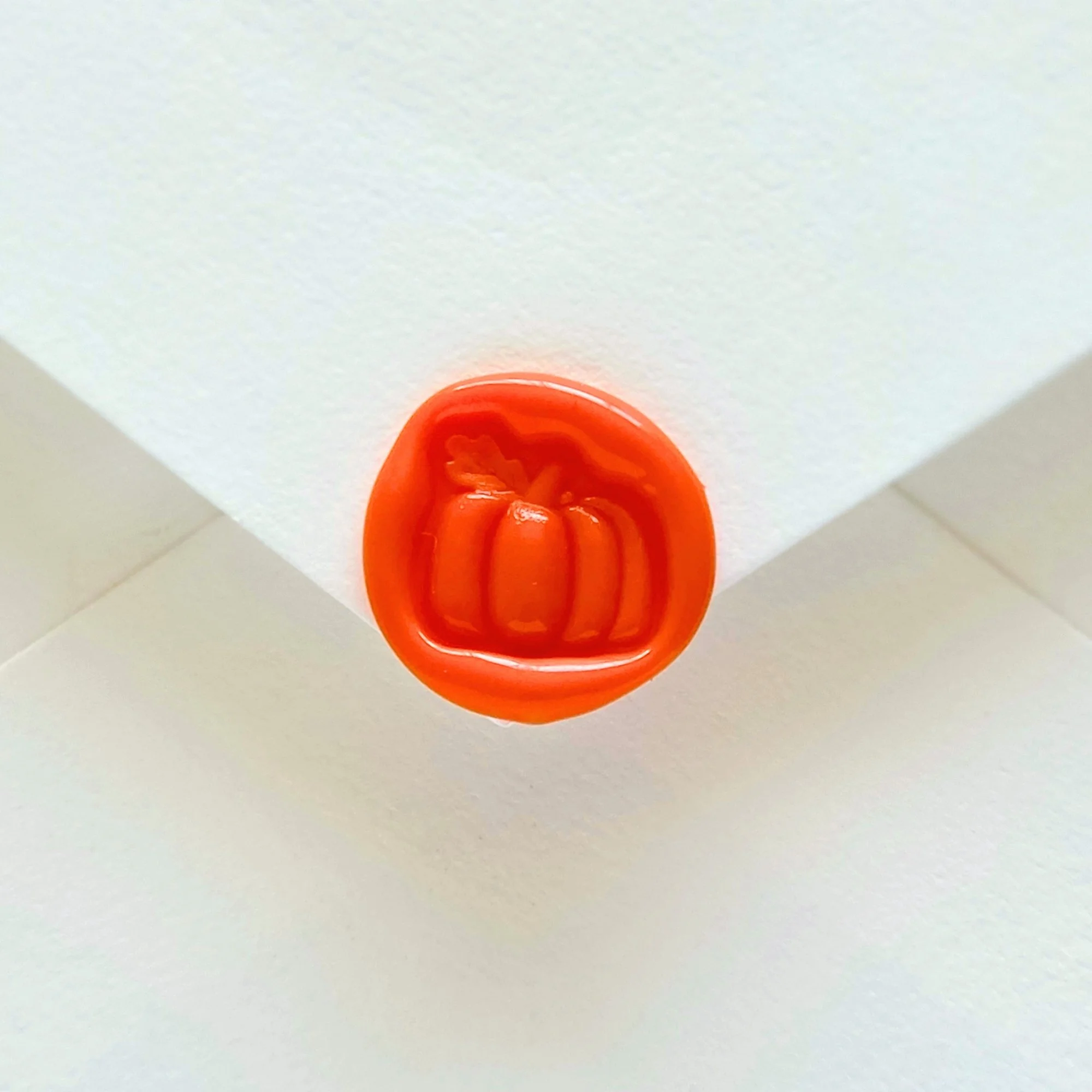Mini Pumpkin- Handmade Self-Adhesive Wax Seals