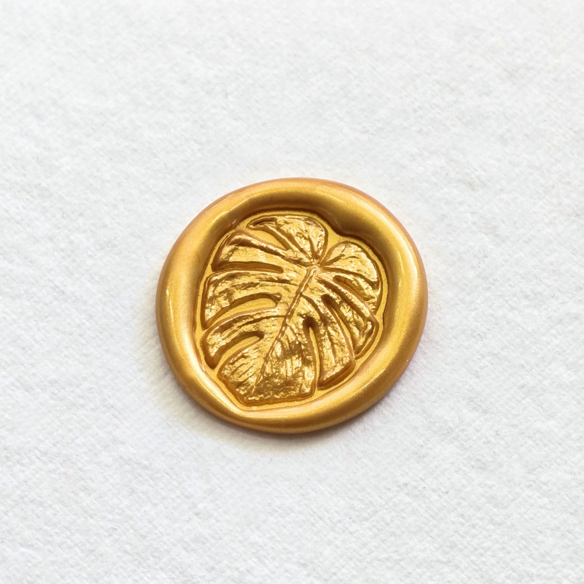 Monstera Borsigiana- Handmade Self-Adhesive Wax Seals