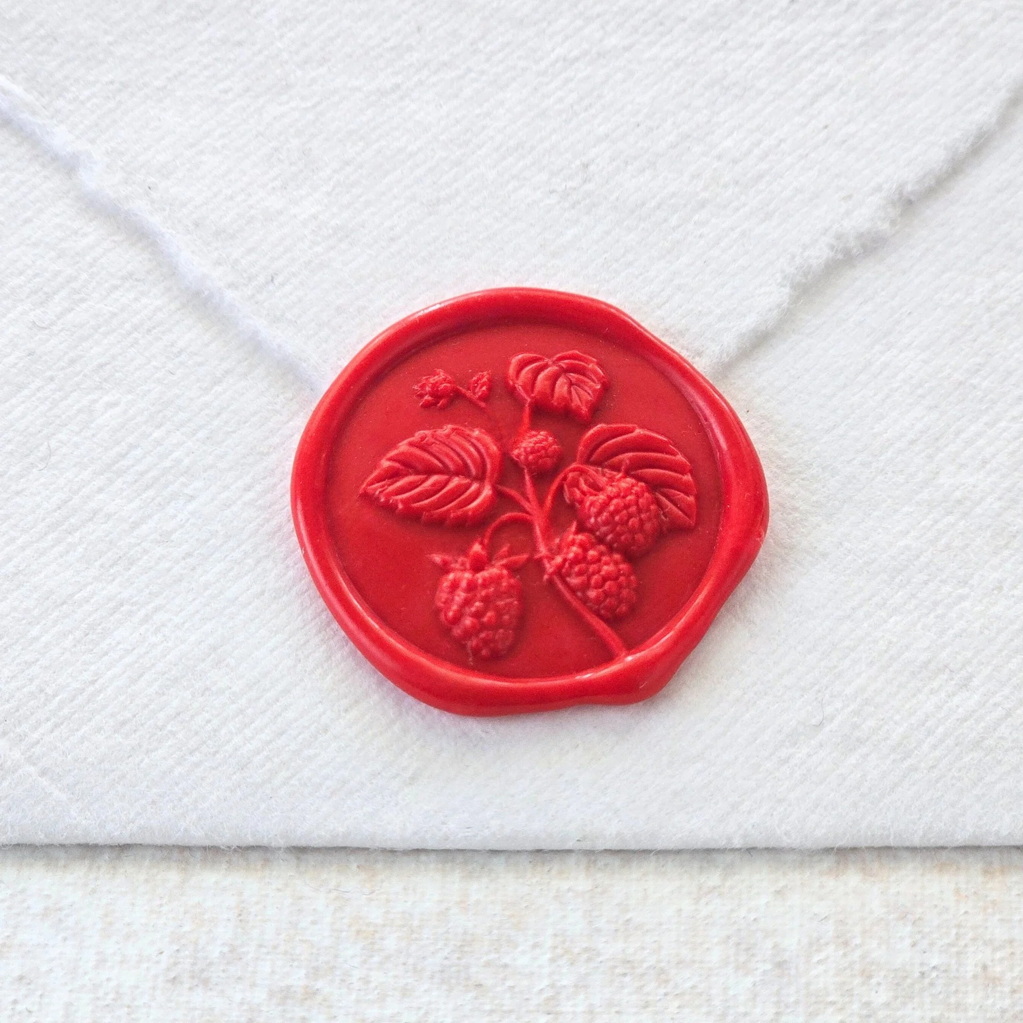 Raspberries- Handmade Self-Adhesive Wax Seals