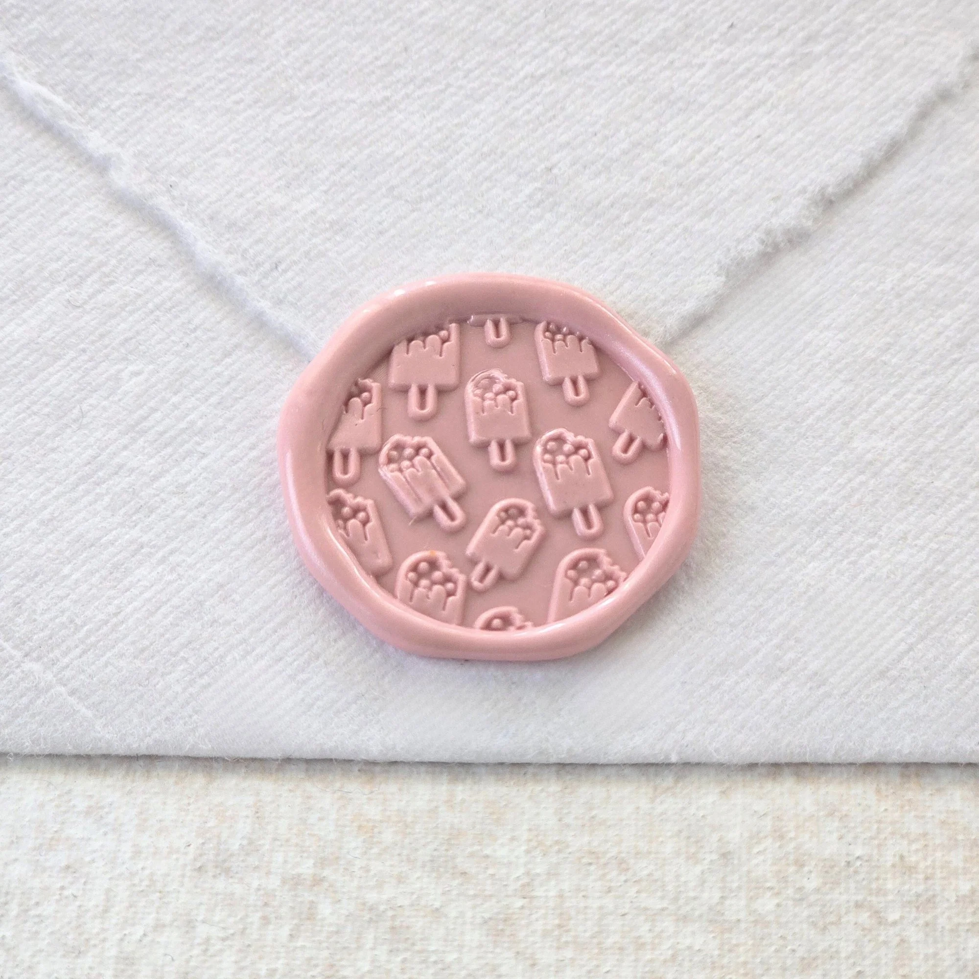 Ice Pops- Customizable Color- Set of 25 Hand- crafted Wax Seals
