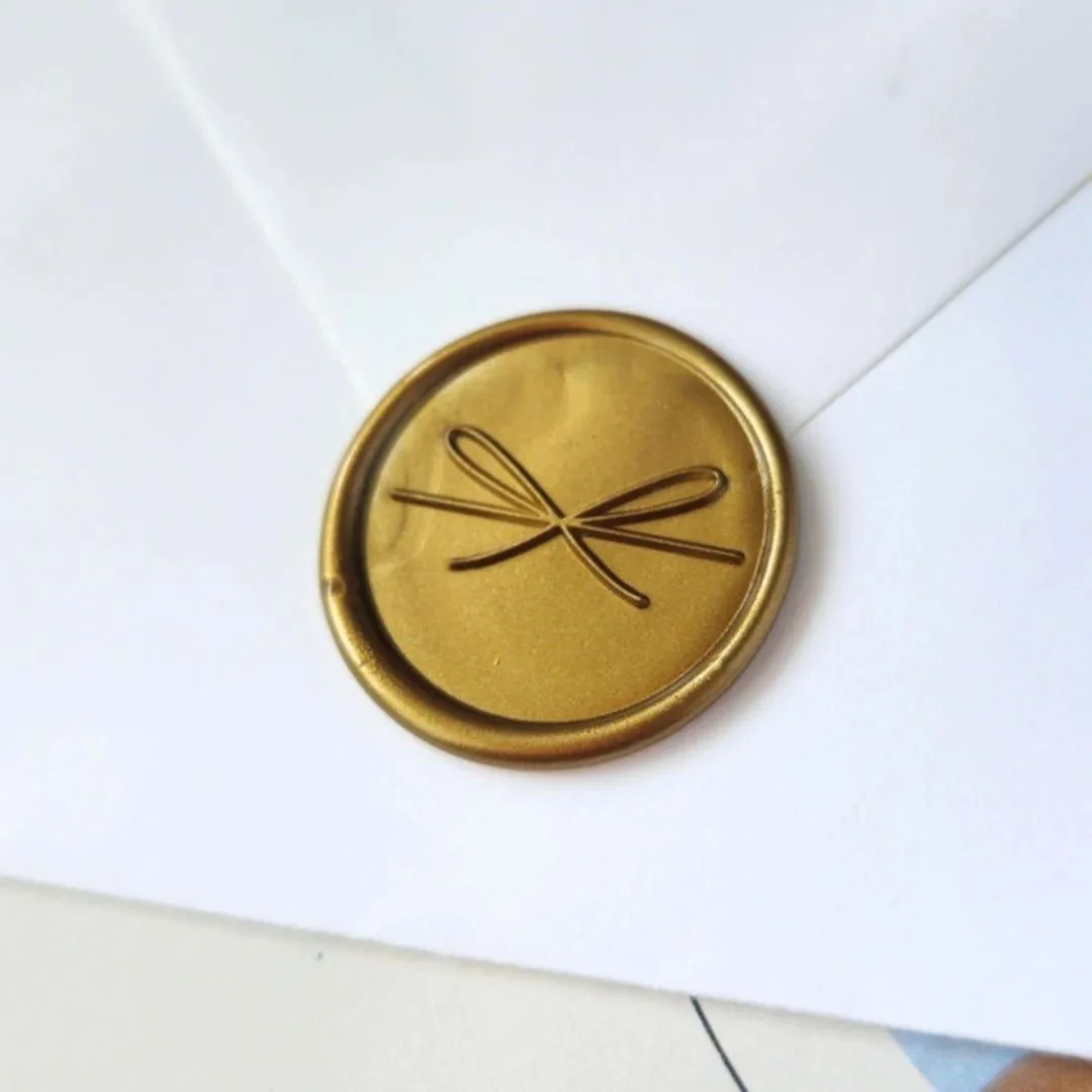 String Bow- Handmade Self- Adhesive Wax Seals