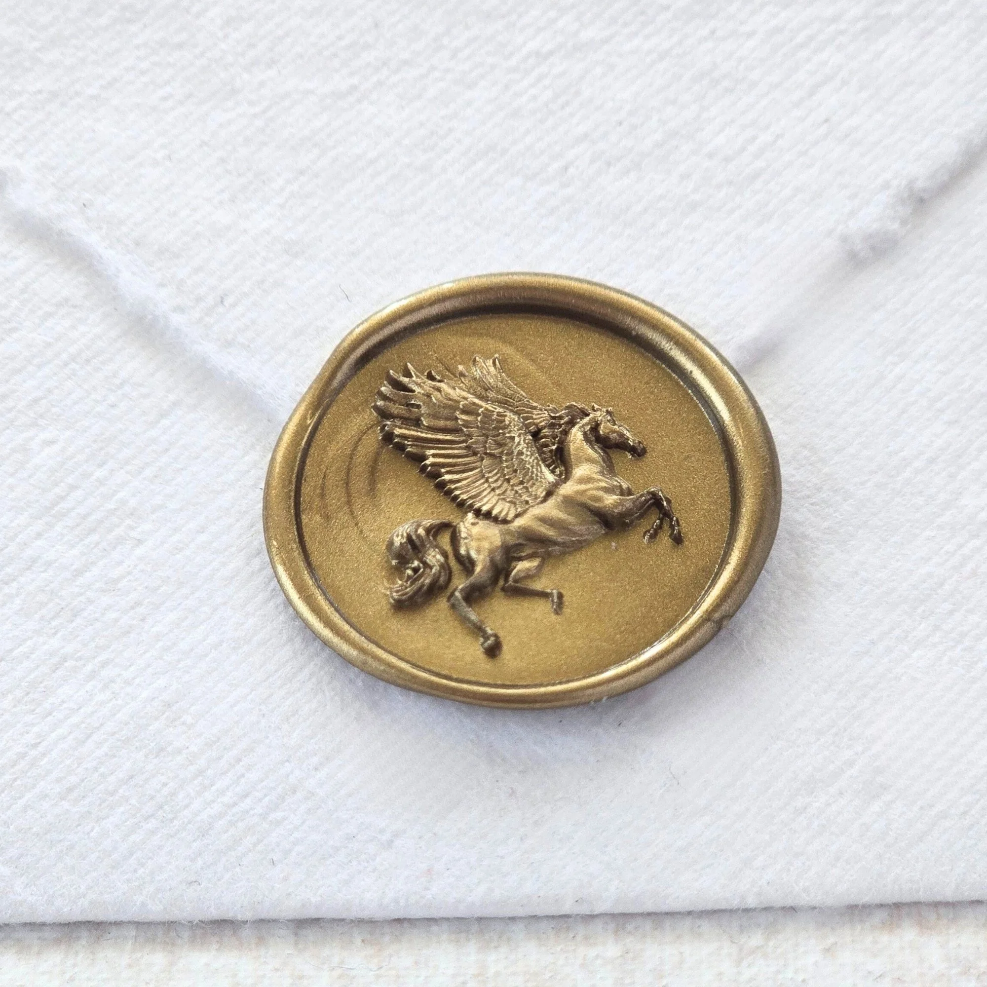 Pegasus- Handmade Adhesive Wax Seal Stickers- Set of 25