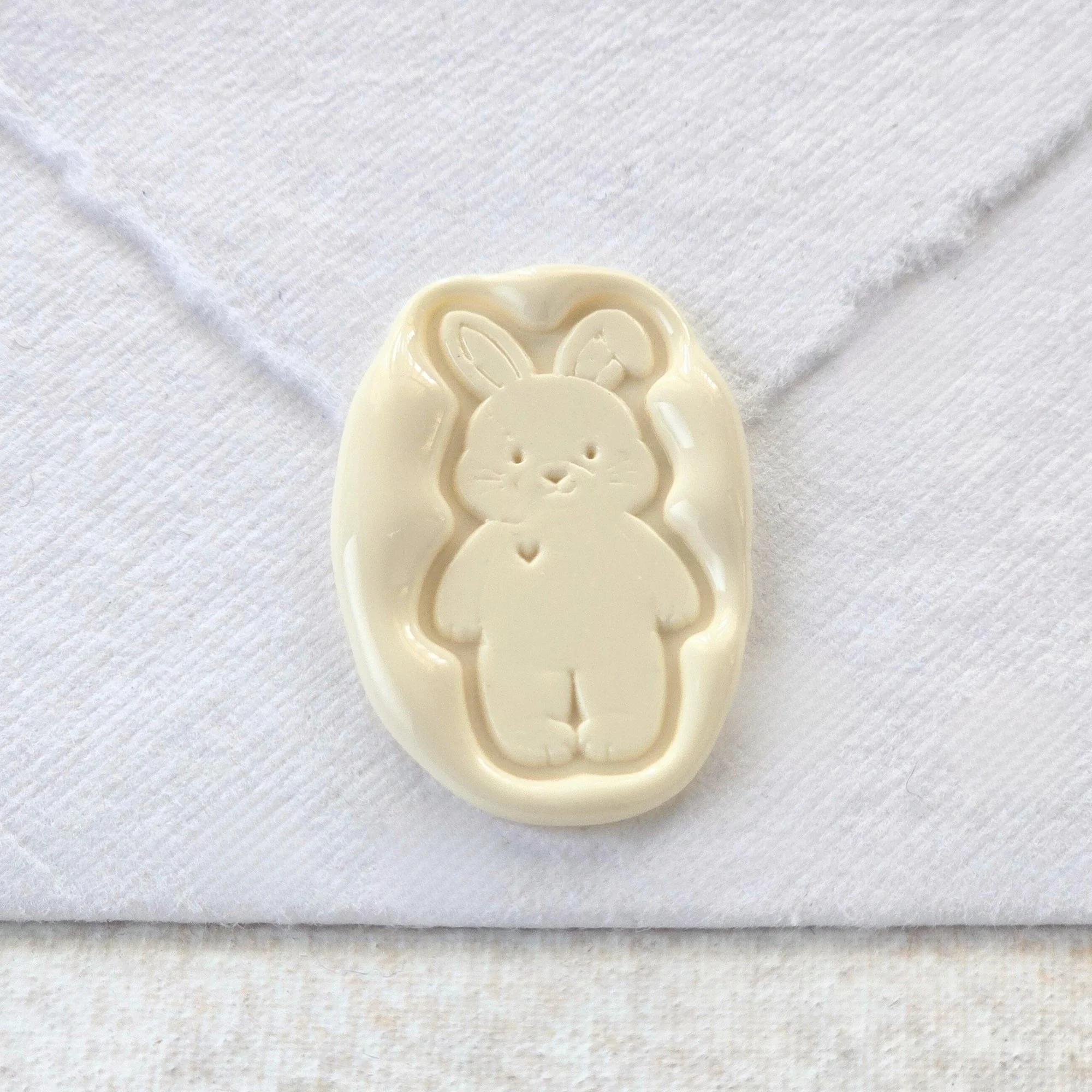 Easter Bunny- Handmade Self-Adhesive Wax Seals