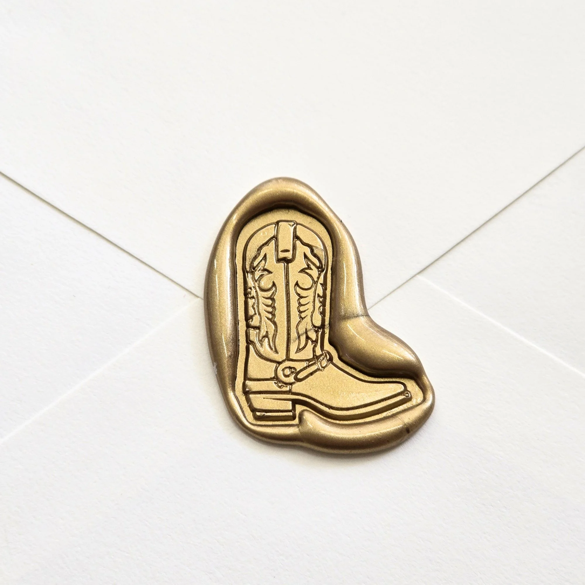 Western Boot- Handmade Self-Adhesive Wax Seals