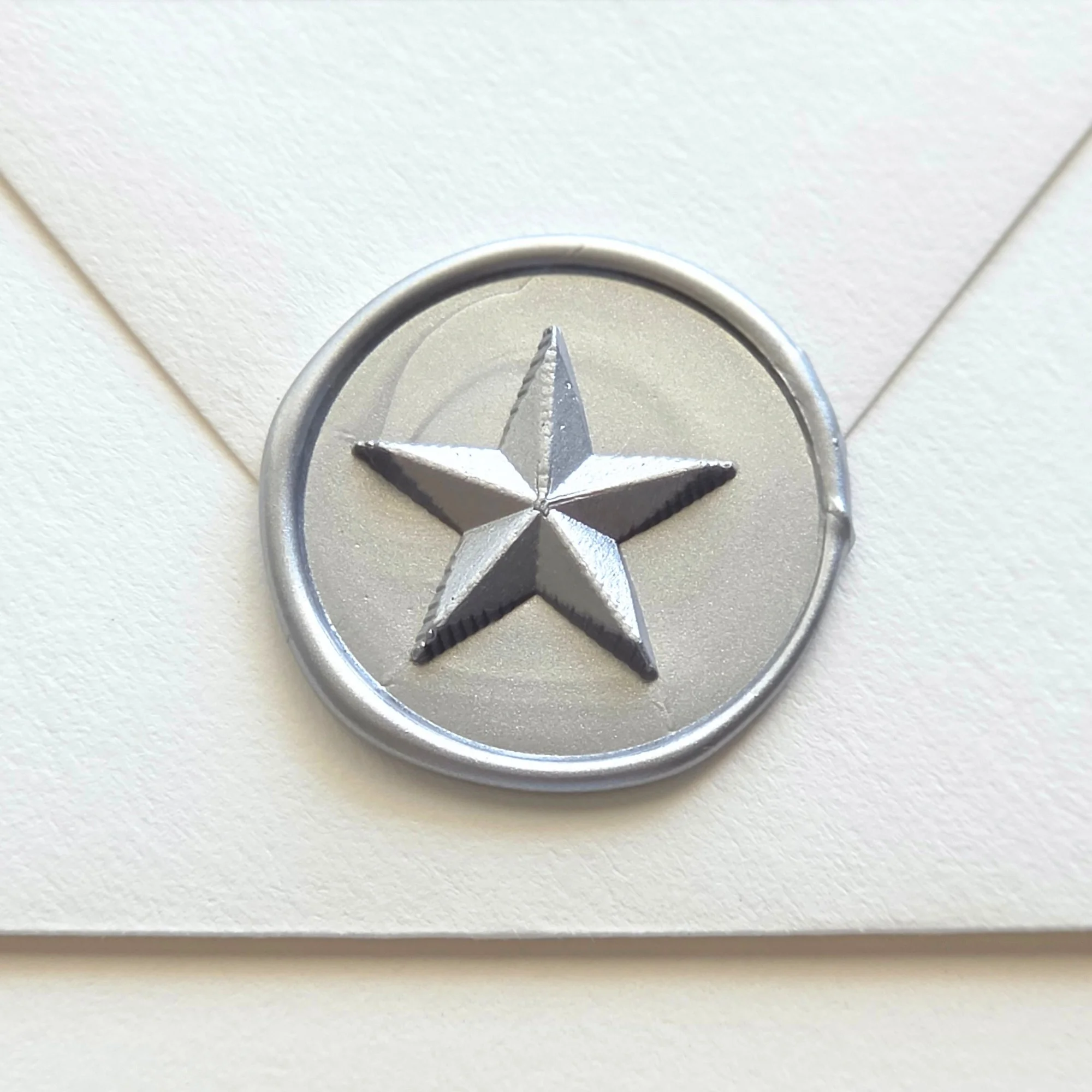 Five Point Star- Handmade Self-adhesive Wax Seals