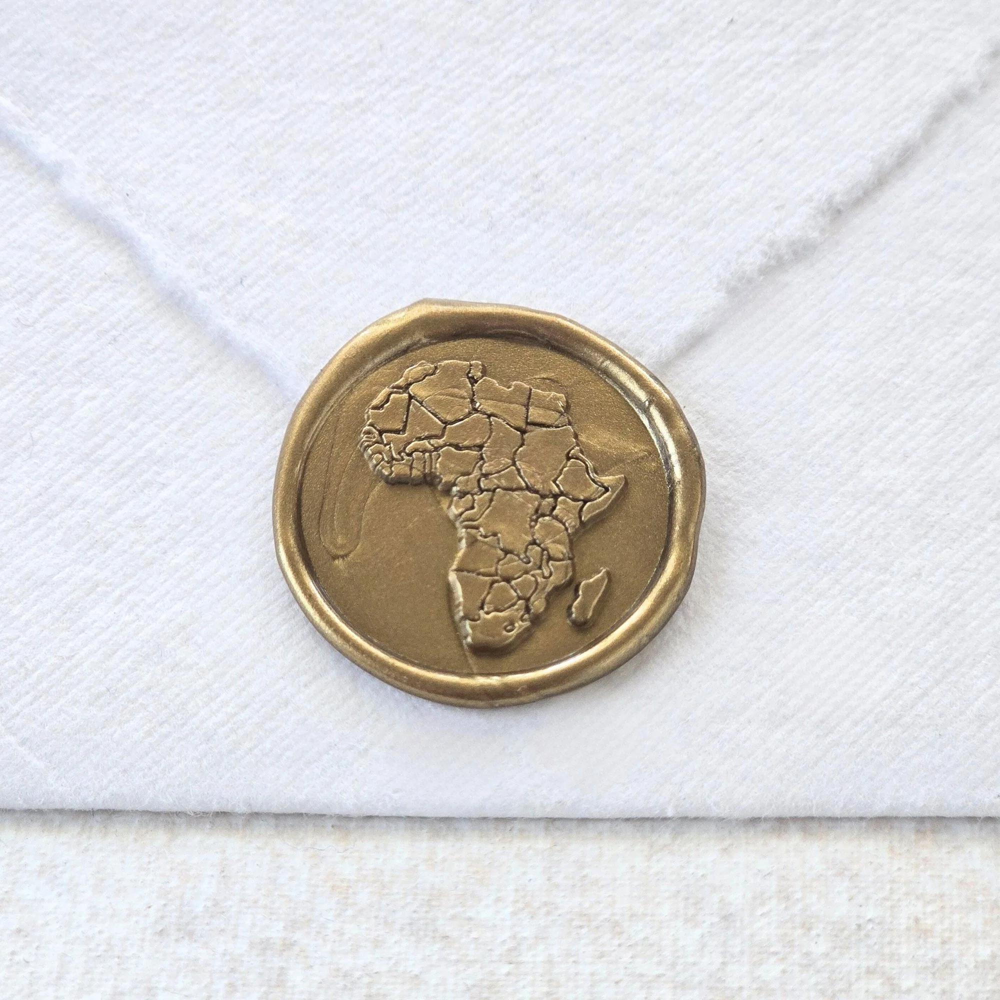 Africa- Handmade Self-Adhesive Wax Seal Stickers