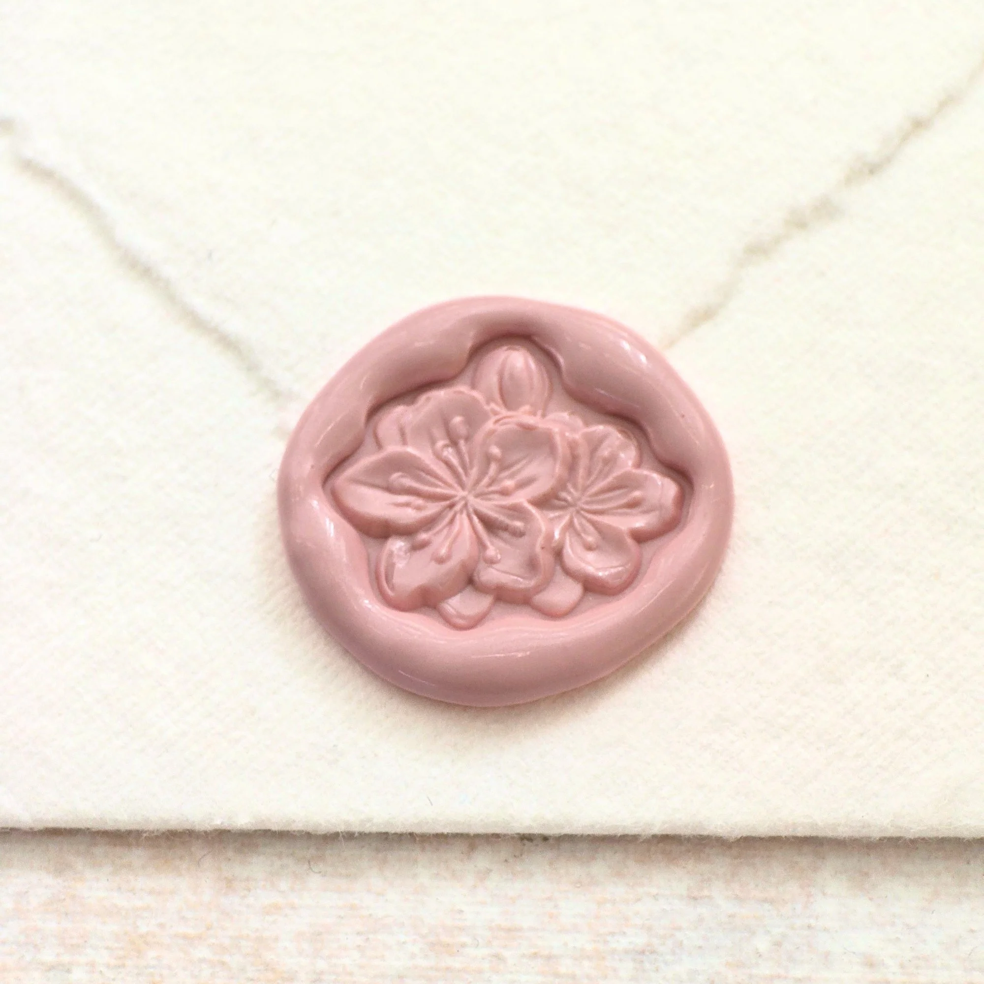 Azalea- Handmade Self-Adhesive Wax Seals