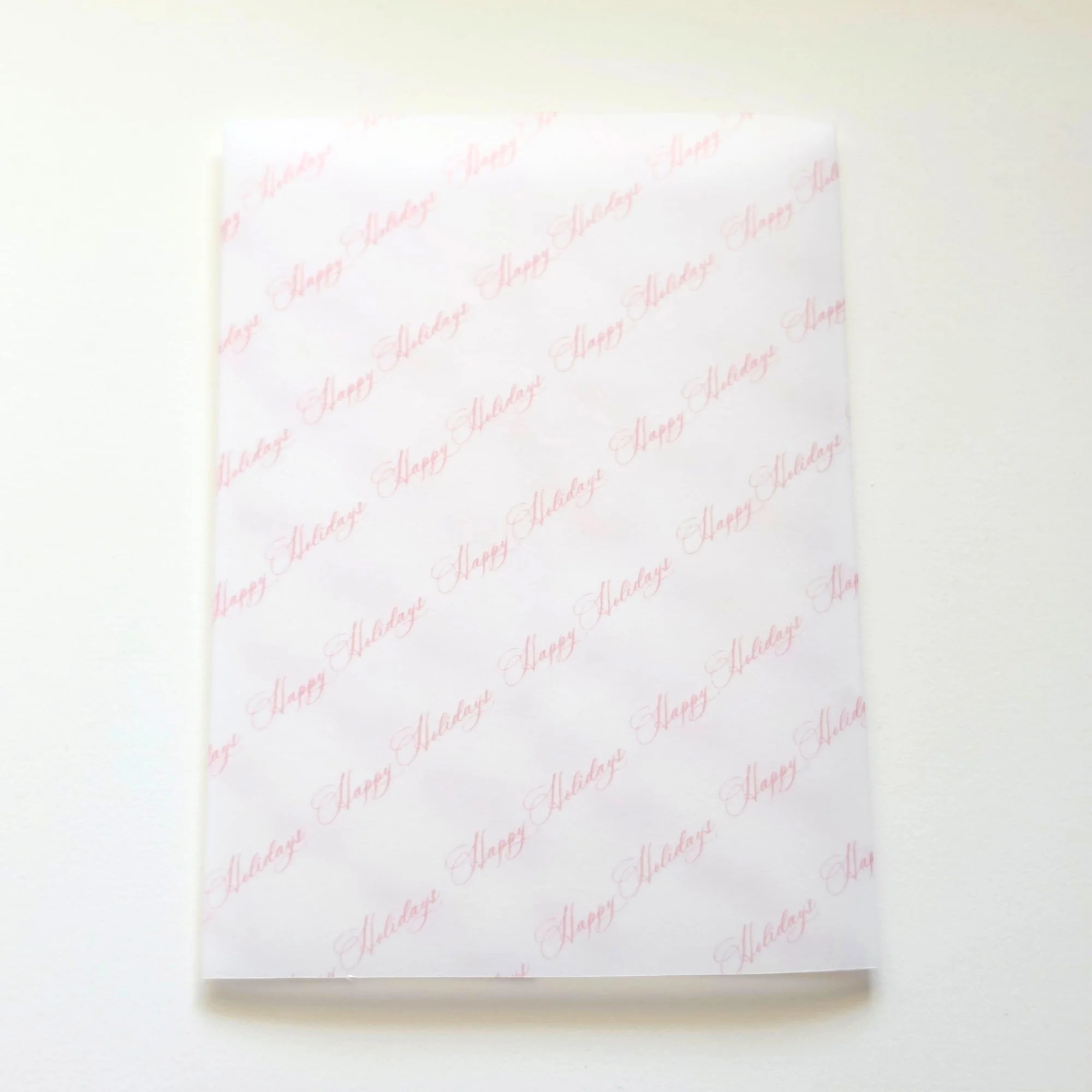 Happy Holidays Vellum Jacket- Set of 25