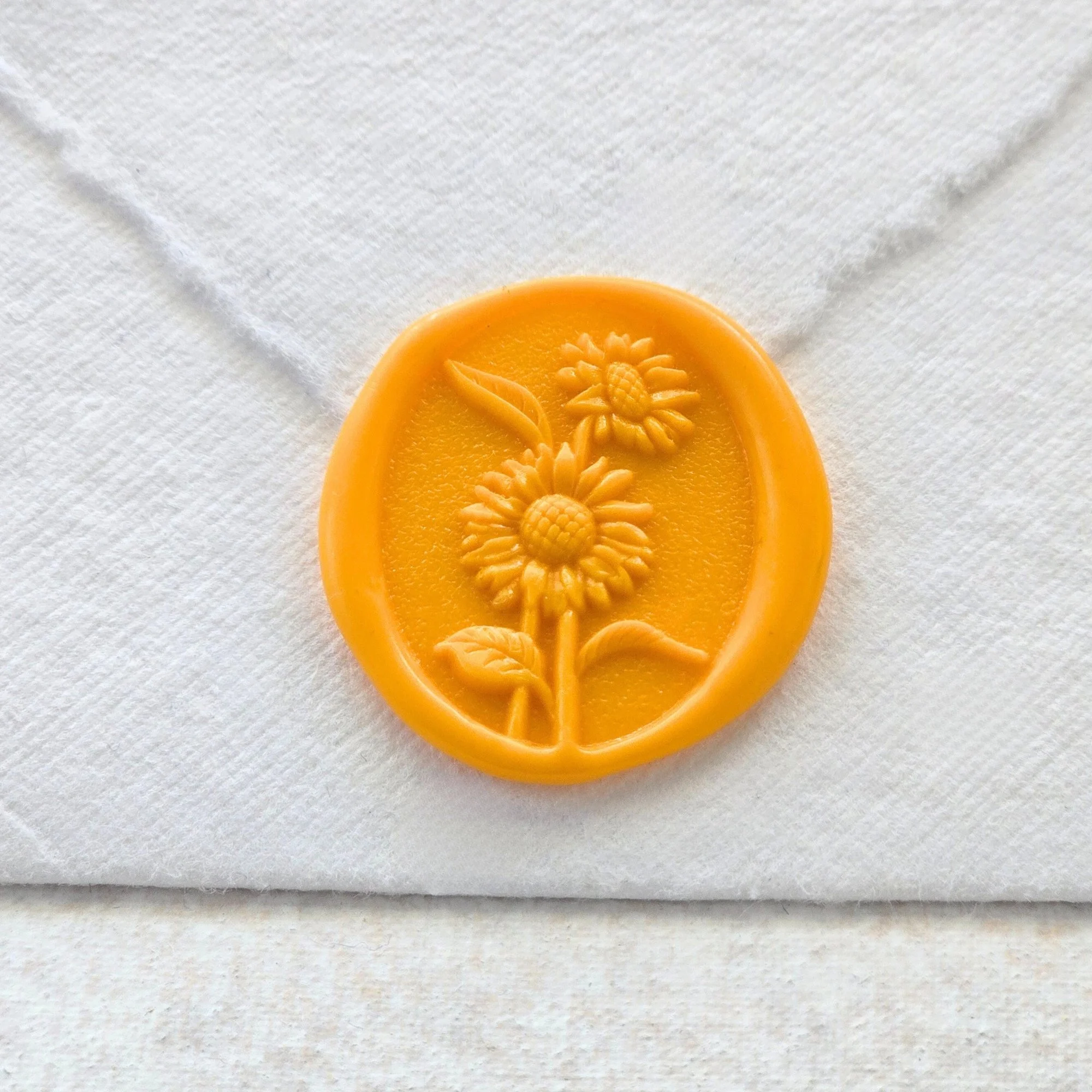 Sunflowers- Handmade Self-Adhesive Wax Seals