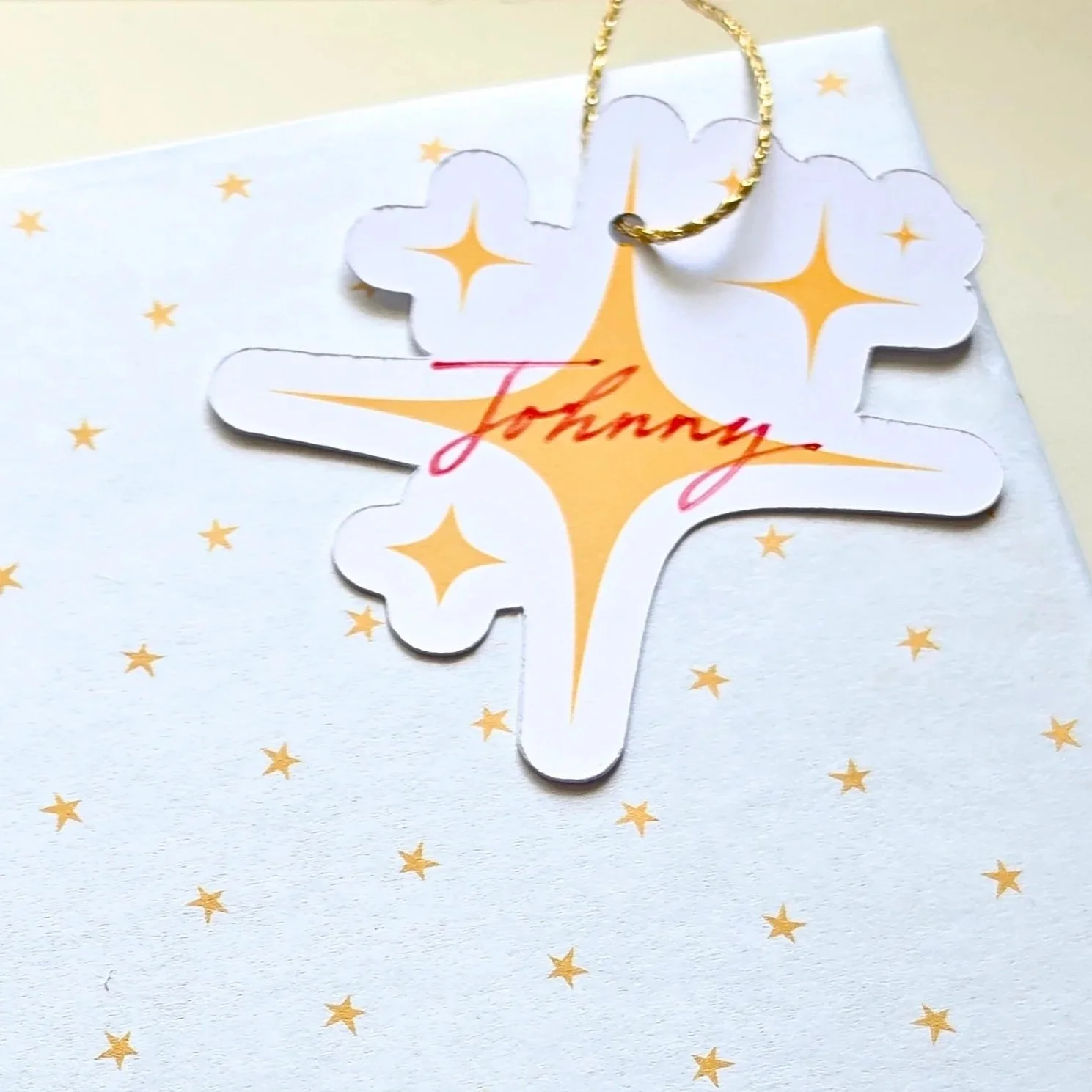 Die-Cut Watercolor Stardust  Tags - Set of 10