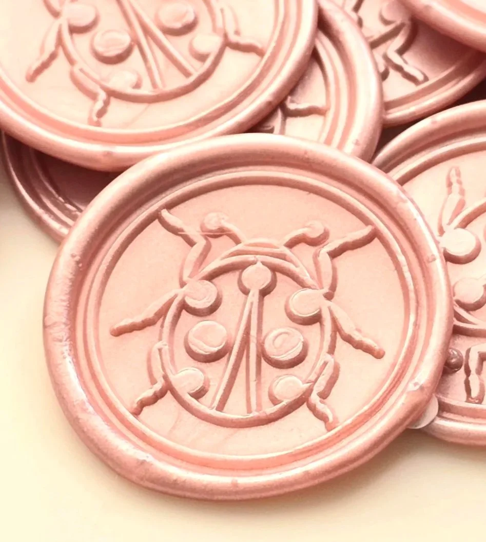 Lady Bug Handmade Self Adhesive Wax Seals