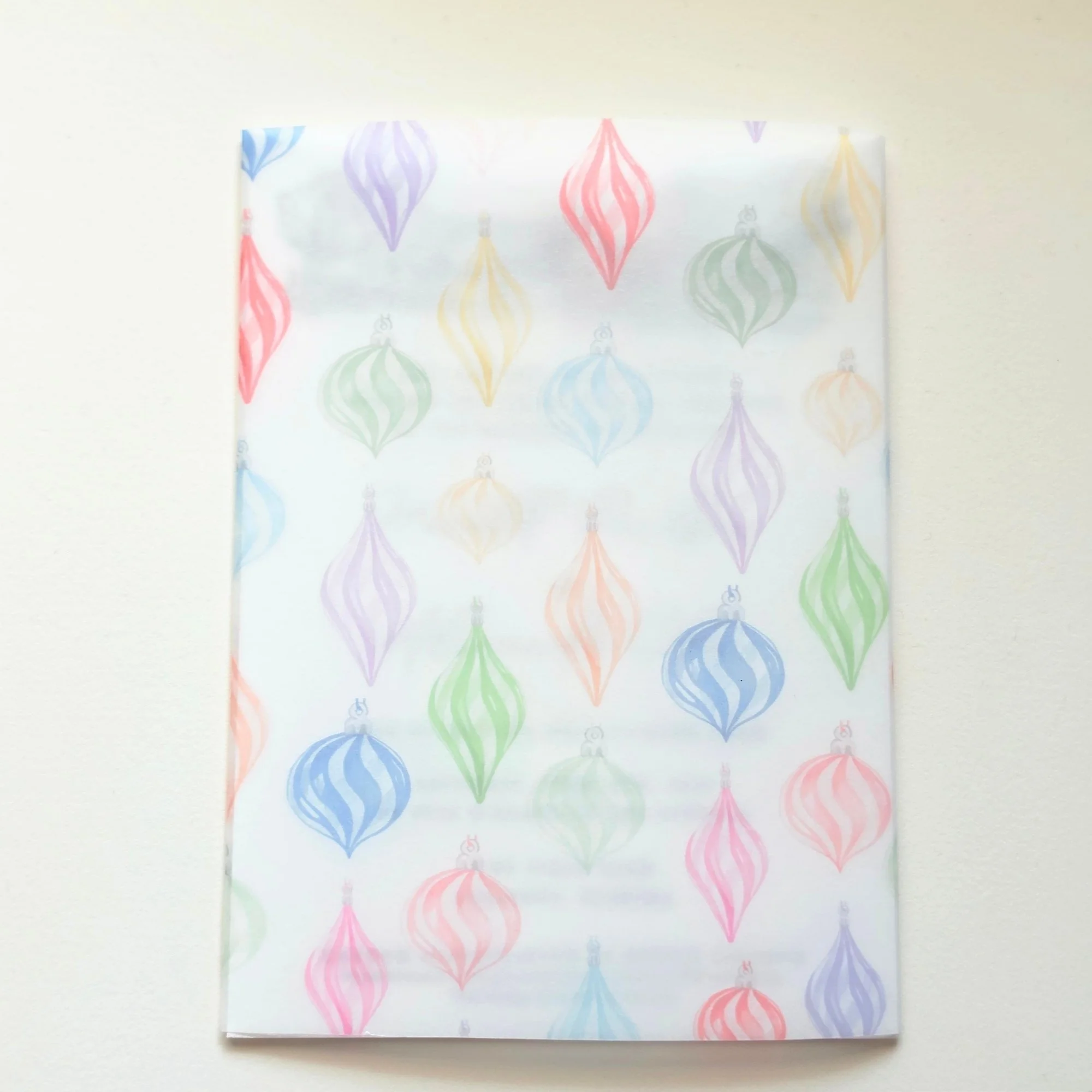 Colorful Ornaments Vellum Jacket- Set of 25