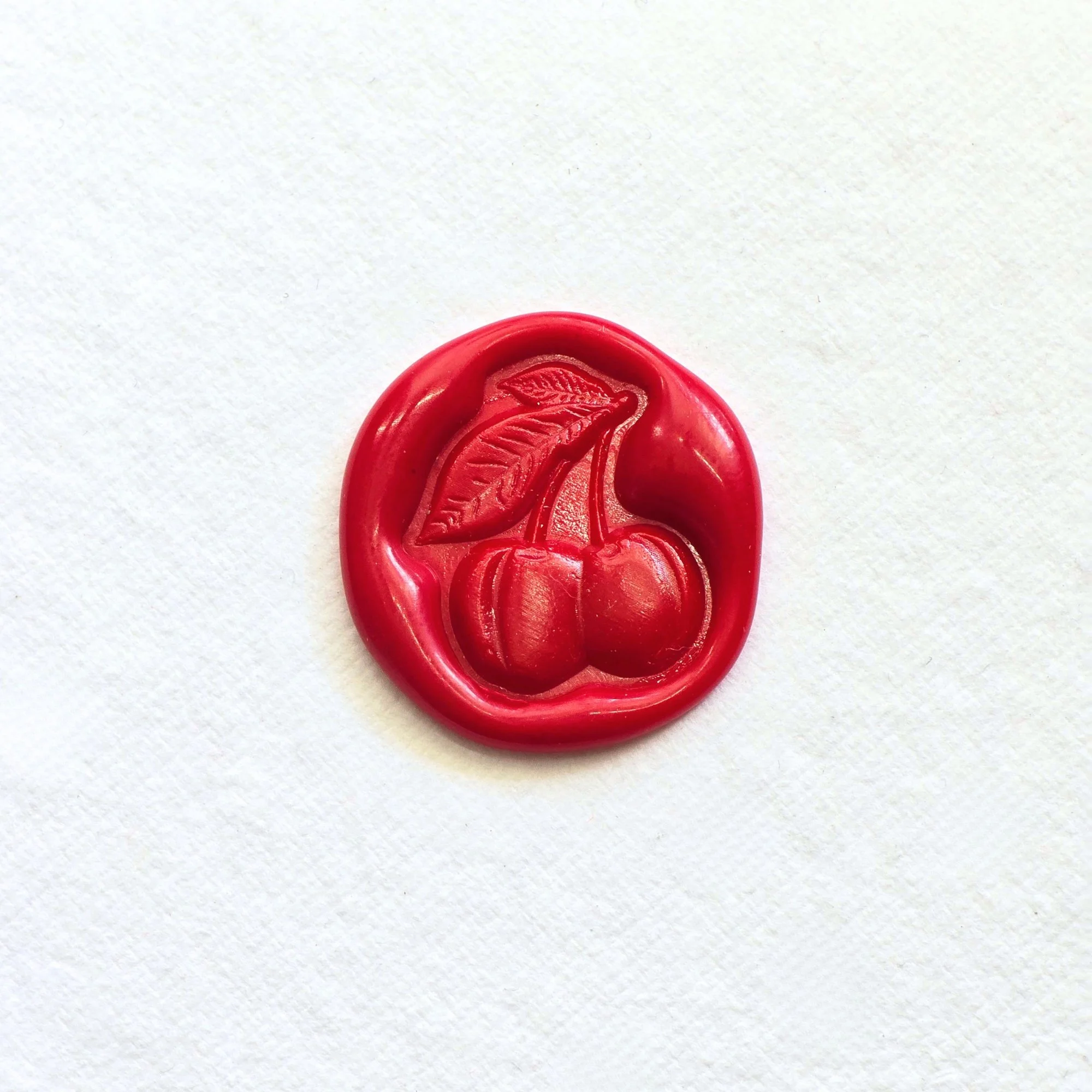 Sweetheart Cherries- Handmade Self-Adhesive Wax Seals