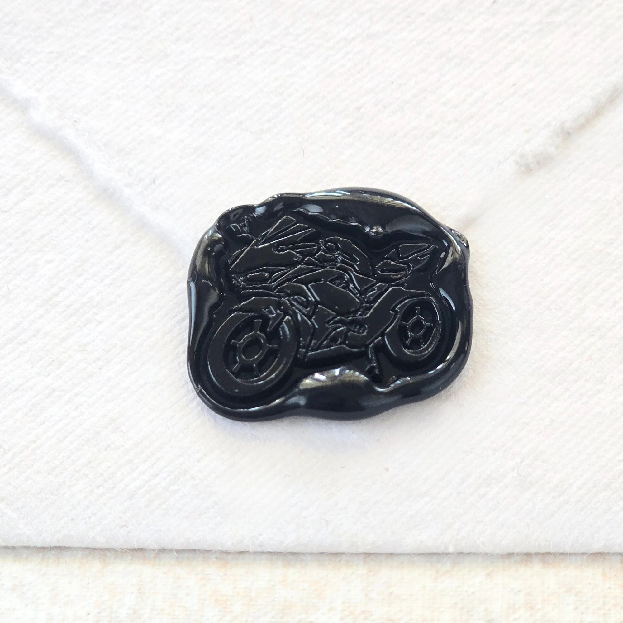 Motorcycle- Handmade Self-Adhesive Wax Seals