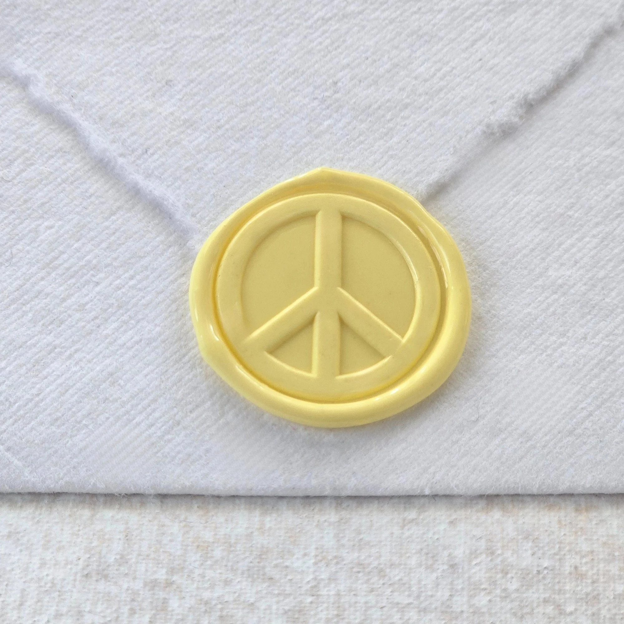 Peace Sign- Handmade Self-Adhesive Wax Seals