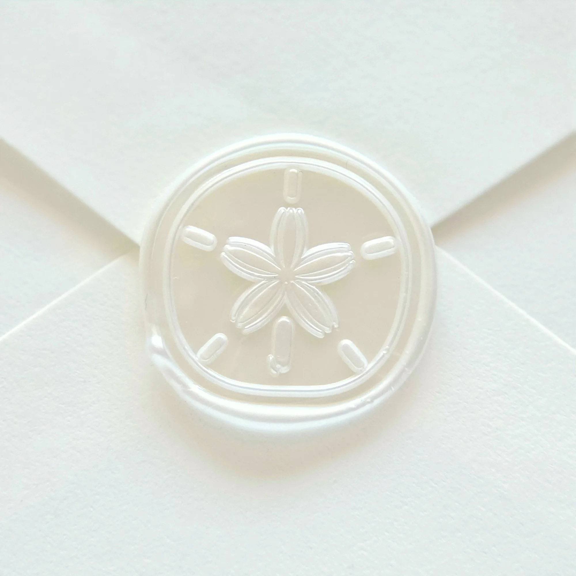 Sand Dollar Seashell Handmade Self-Adhesive Wax Seals