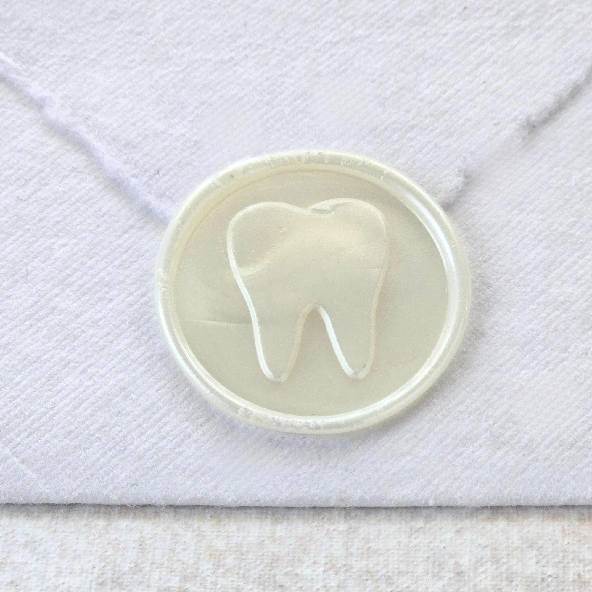 Tooth- Customizable Color- Set of 25 Hand- crafted Wax Seals