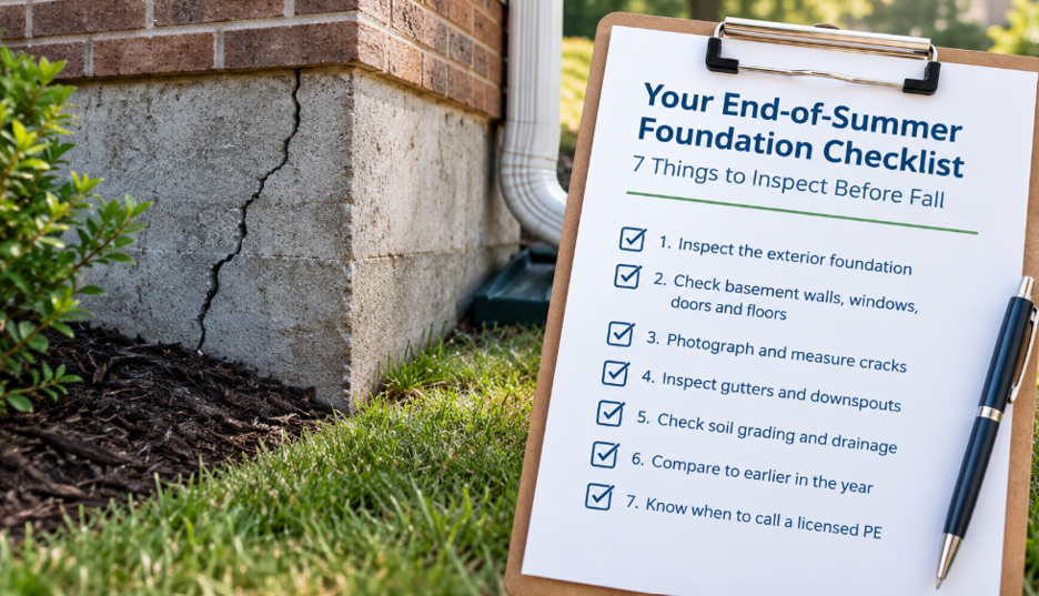 Your End-of-Summer Foundation Checklist: 7 Things to Inspect Before Fall