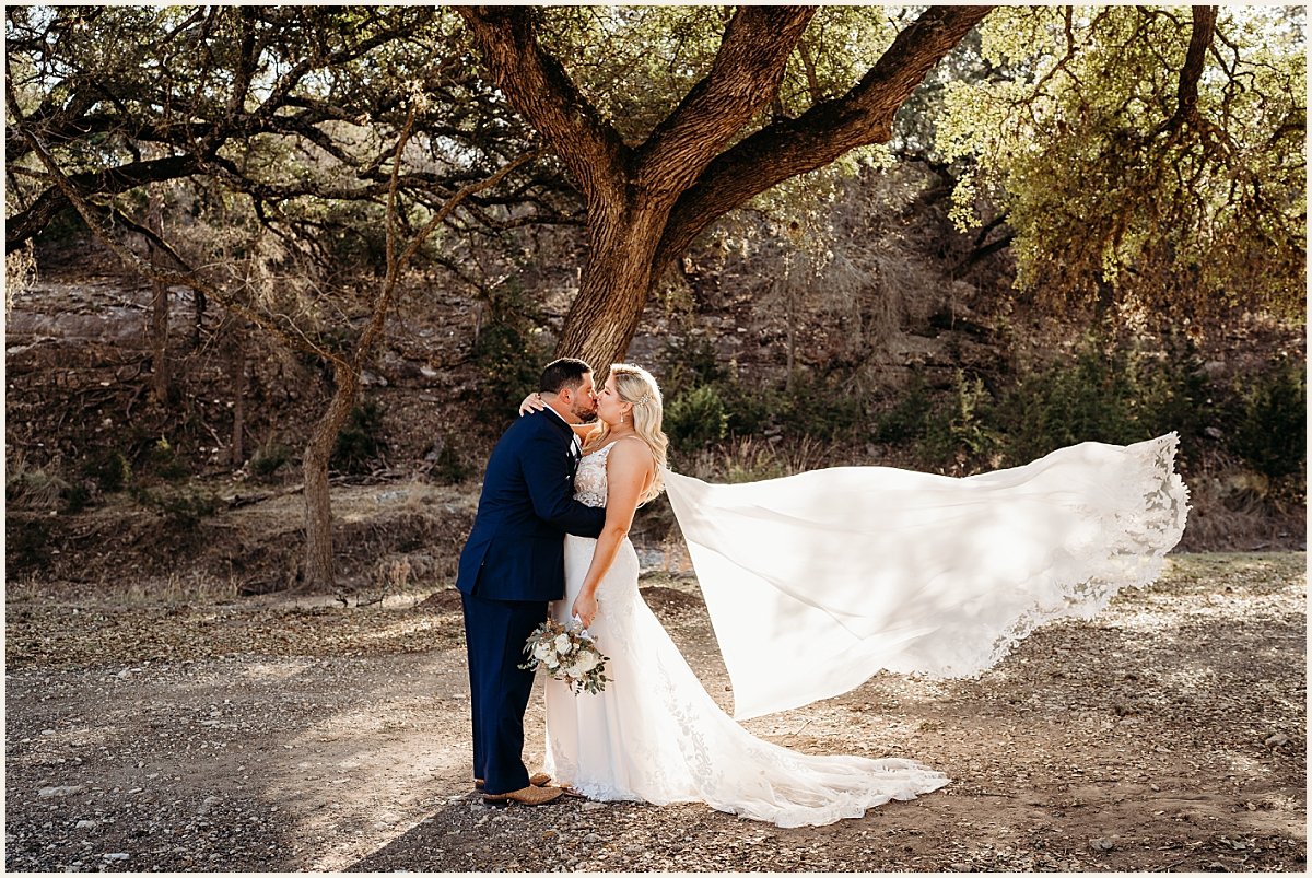 Bride and groom hill country wedding portraits | Lauren Crumpler Photography | Texas Wedding Photographer