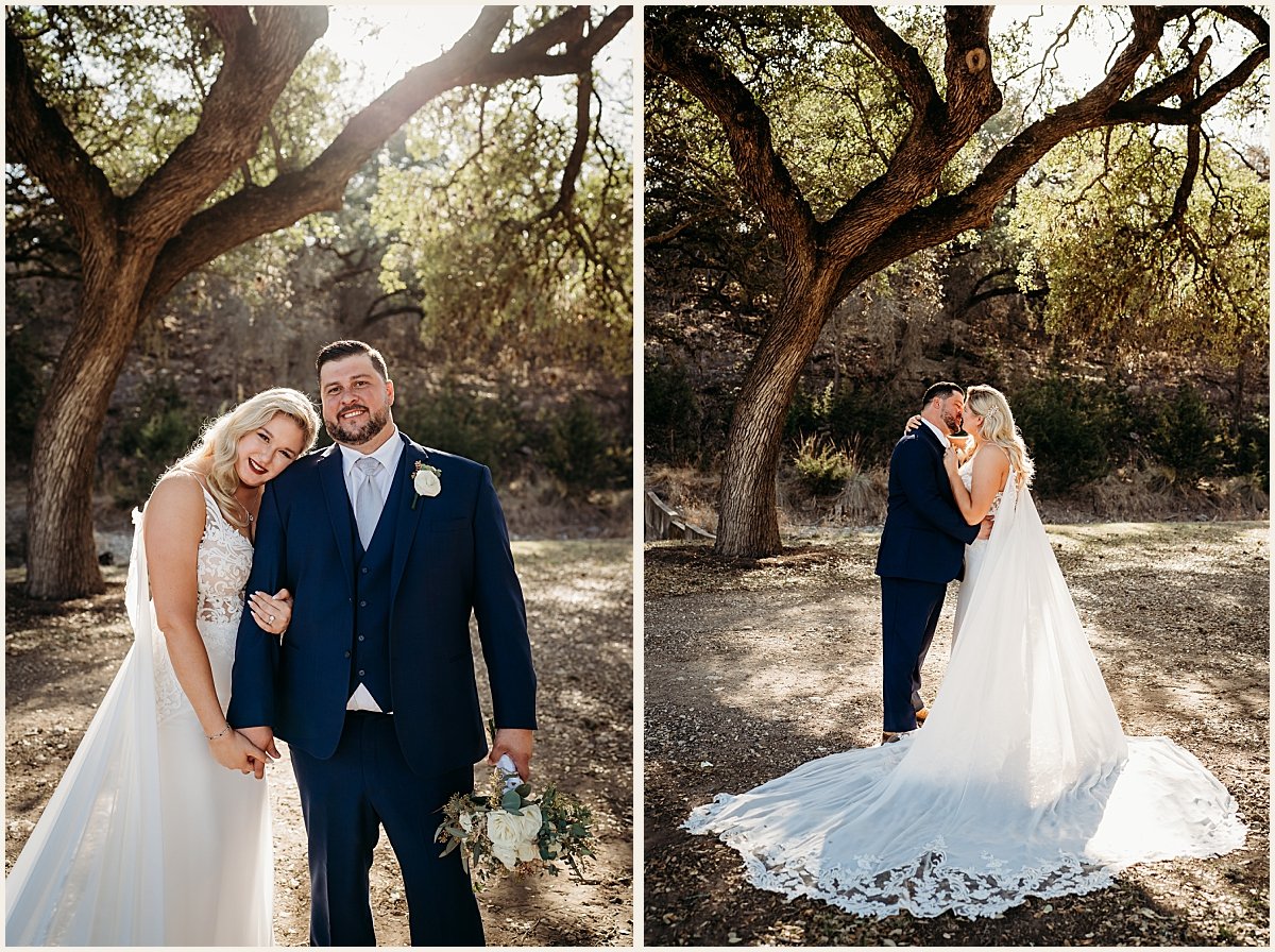 Bride and groom hill country wedding portraits | Lauren Crumpler Photography | Texas Wedding Photographer