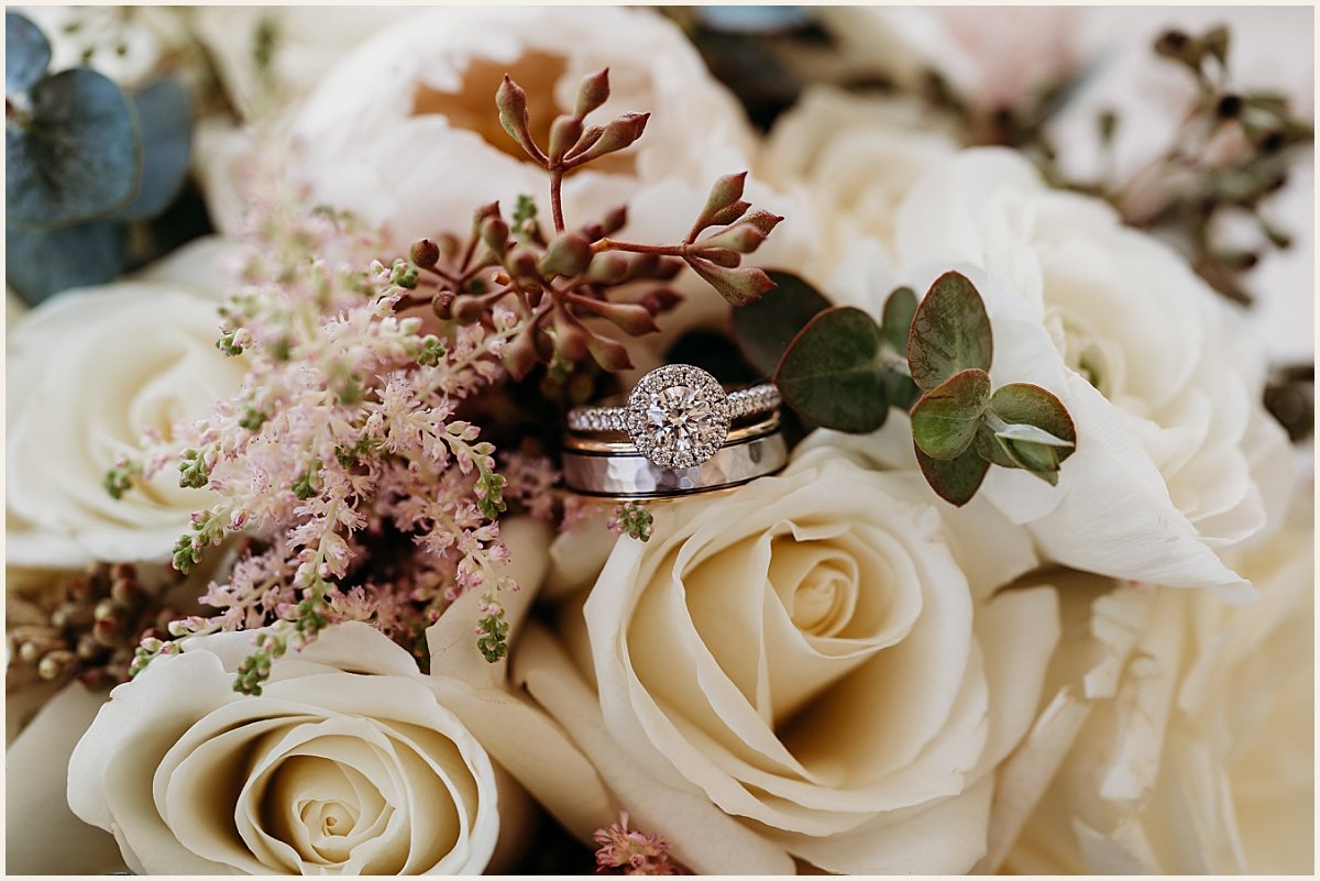 Wedding day floral and ring details | Lauren Crumpler Photography | Texas Wedding Photographer