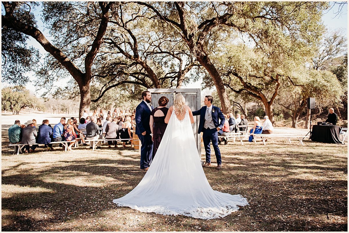 Bride and her mother walking in for the ceremony | Lauren Crumpler Photography | Texas Wedding Photographer