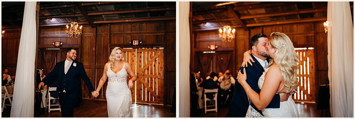 Bride and groom reception entrance | Lauren Crumpler Photography | Texas Wedding Photographer