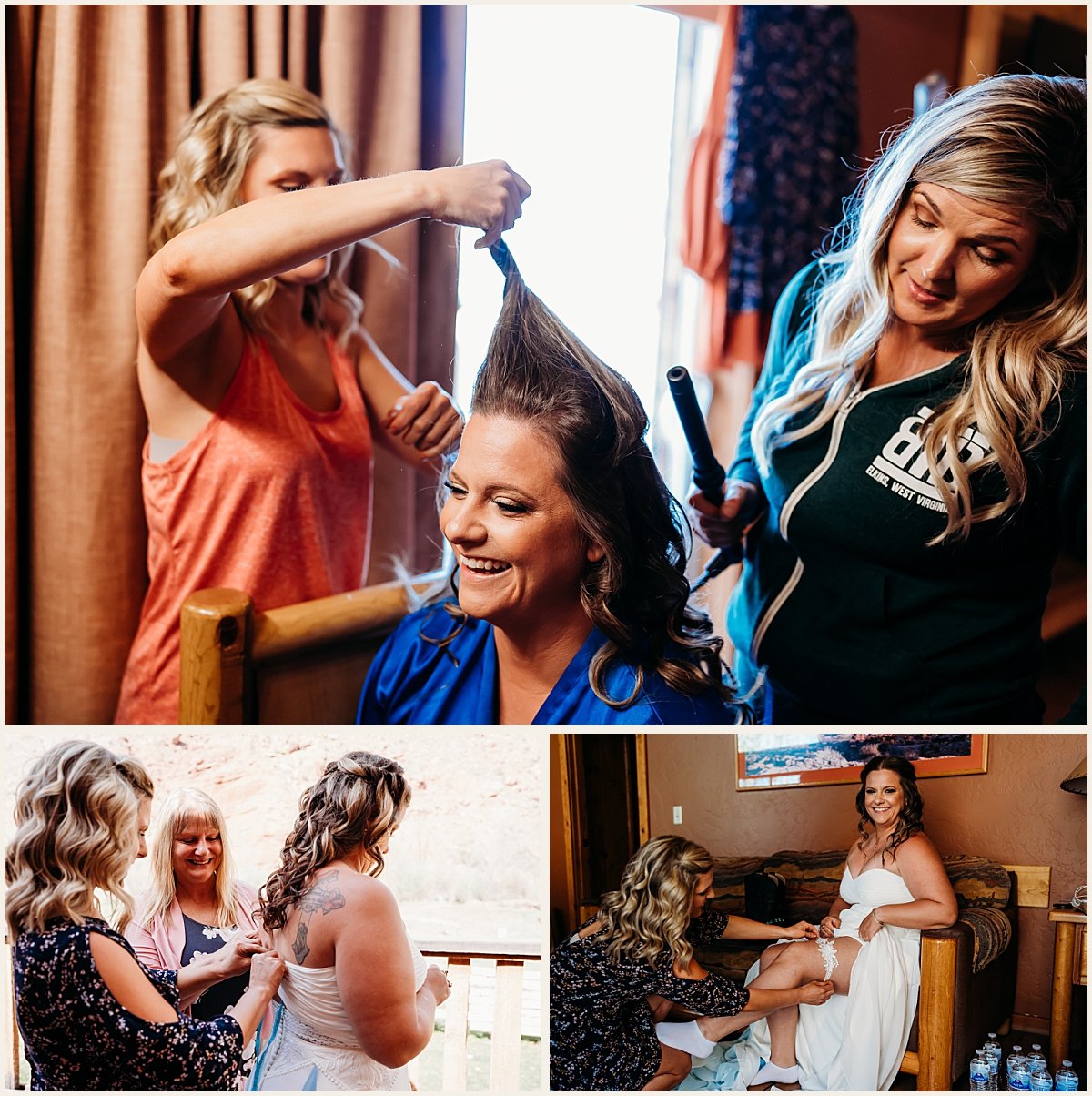 Bride getting ready wedding photos | Lauren Crumpler Photography | Elopement Wedding Photographer