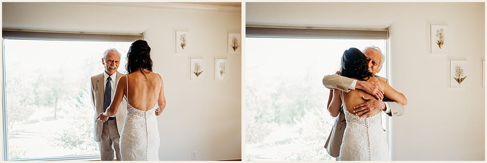 Grandfather/Granddaughter wedding first look | Lauren Crumpler Photography | Texas Wedding Photographer