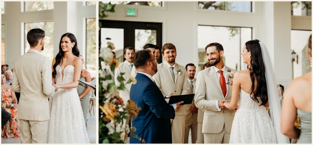 Bride and Groom Vow Exchange | Lauren Crumpler Photography | Texas Wedding Photographer