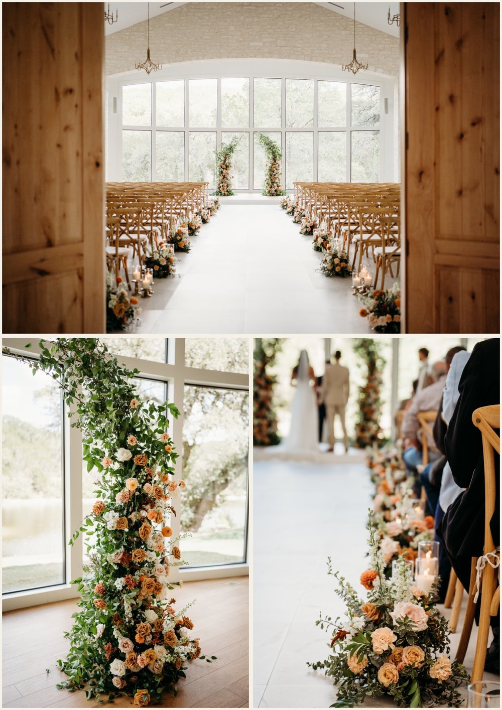 Elegant Western Wedding Chapel Ceremony Details | Lauren Crumpler Photography | Texas Wedding Photographer