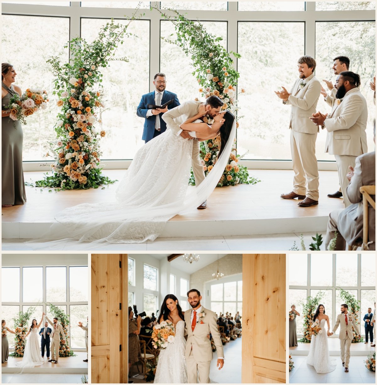 Newlyweds at The Preserve at Canyon Lake Ceremony | Lauren Crumpler Photography | Texas Wedding Photographer