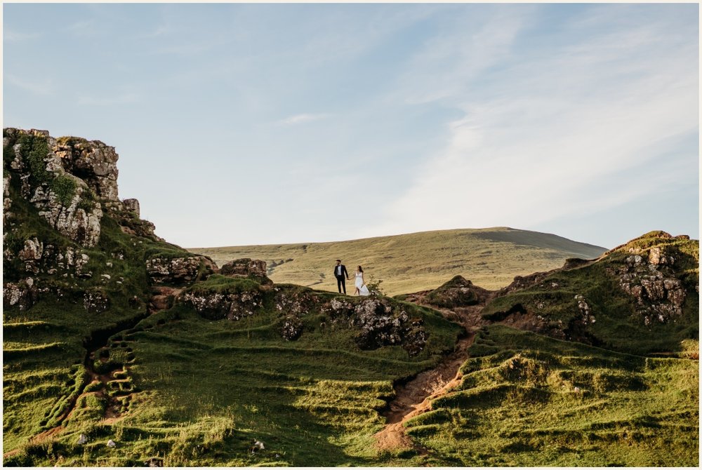 Bride and Groom Portraits at Fairy Glen in Scotland | Lauren Crumpler Photography | Elopement Wedding Photographer