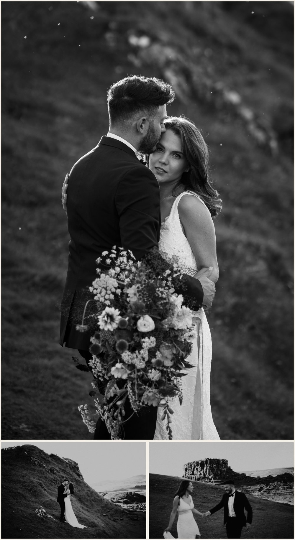 Black &amp; White Elopement Wedding Portraits | Lauren Crumpler Photography | Elopement Wedding Photographer