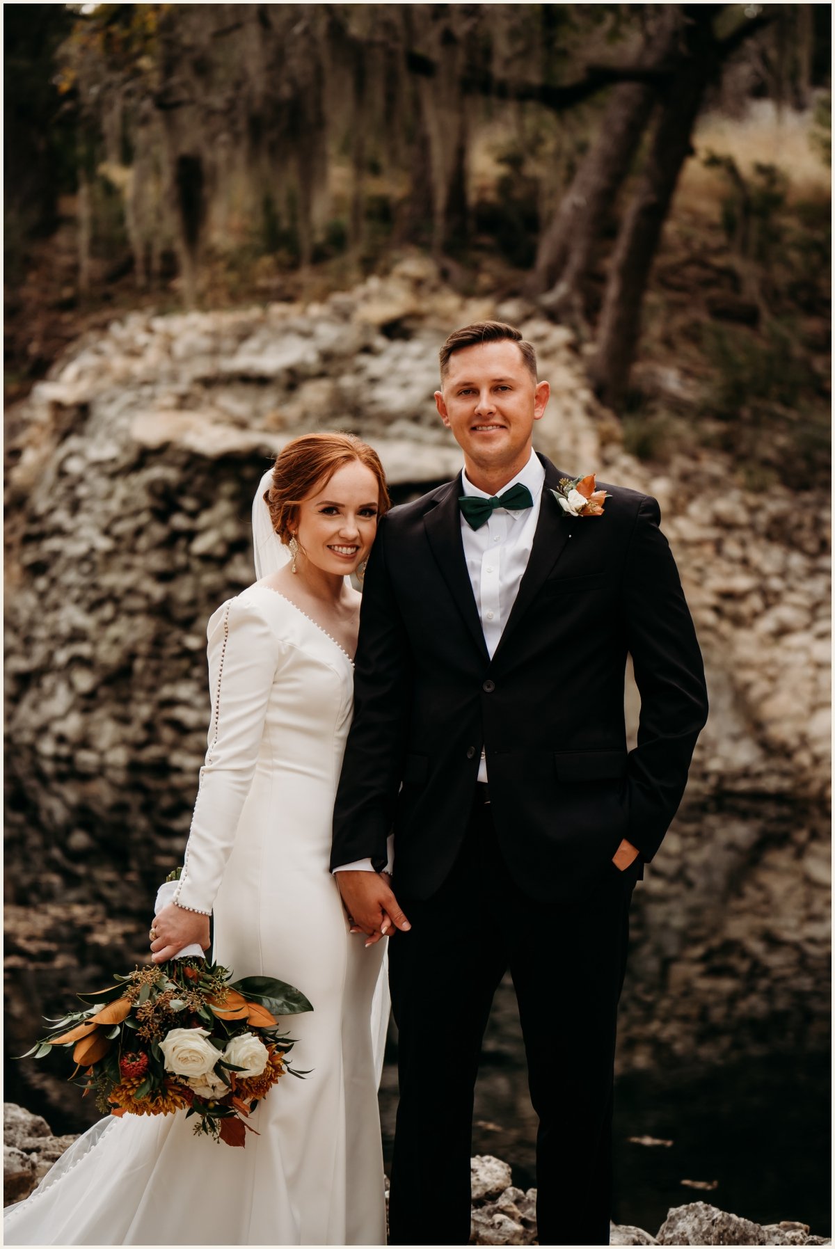 Bride and groom romantic portraits | Lauren Crumpler Photography | Texas Wedding Photographer