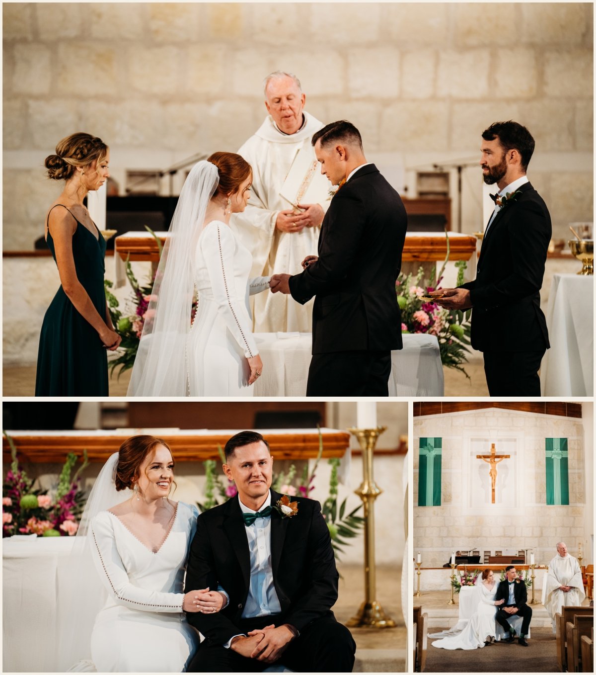 Wedding Ceremony at St. Anthony De Padua | Lauren Crumpler Photography | Texas Wedding Photographer
