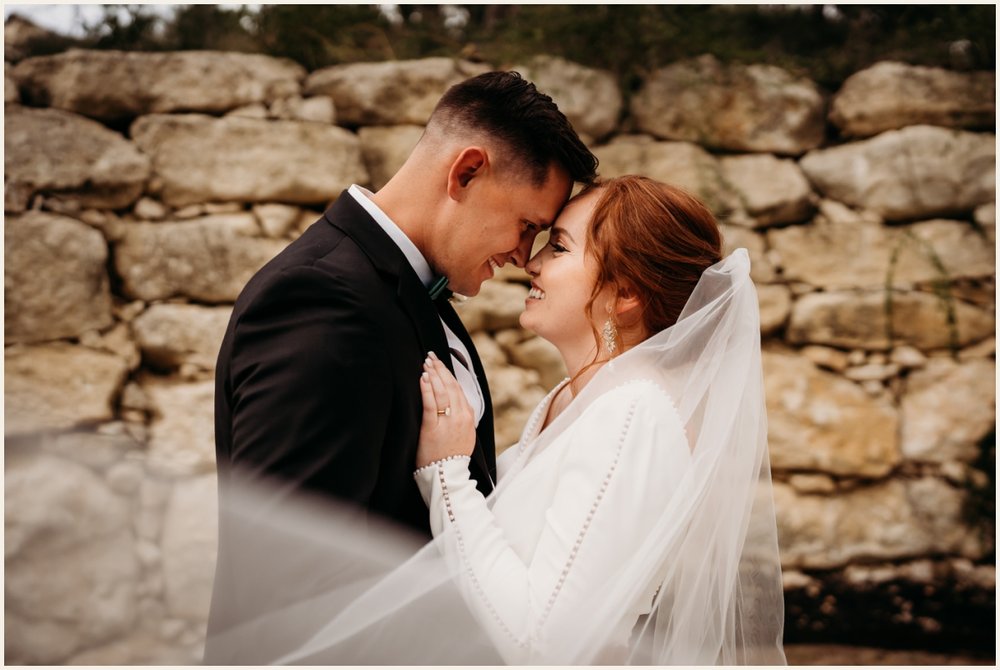 Bride and groom romantic portraits | Lauren Crumpler Photography | Texas Wedding Photographer